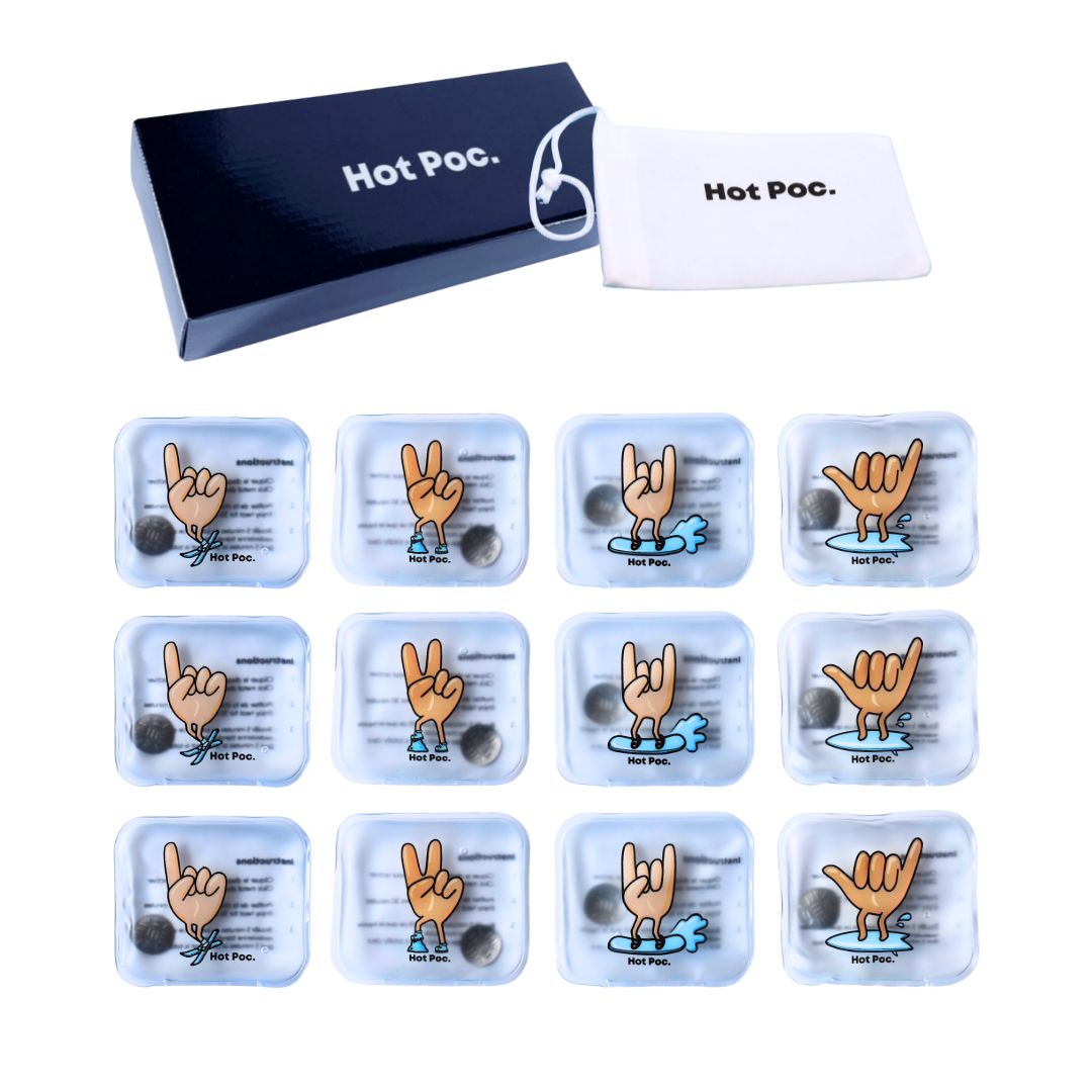 HotPoc Eco-Friendly Reusable Hand Warmers Family Pack (12-Pack)