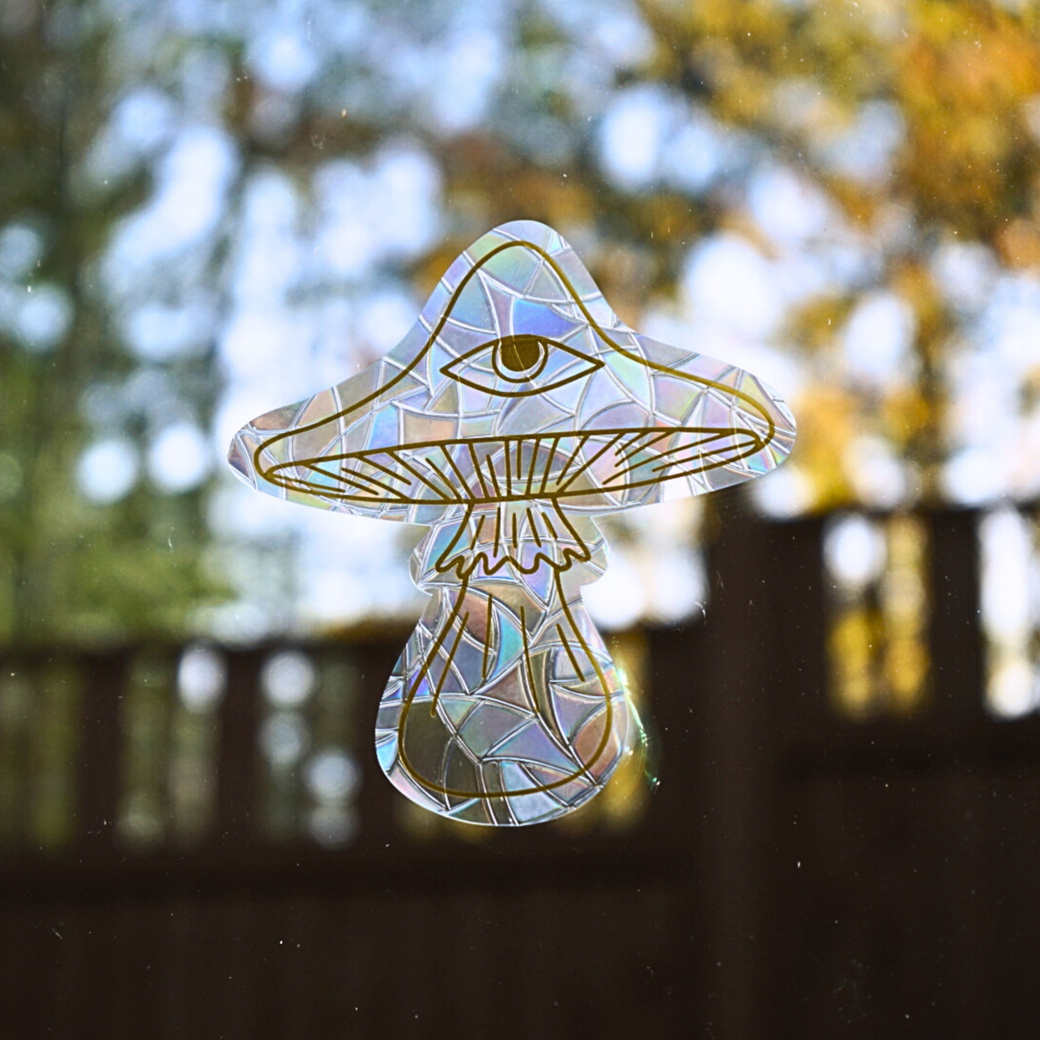 Third Eye Mushroom Suncatcher