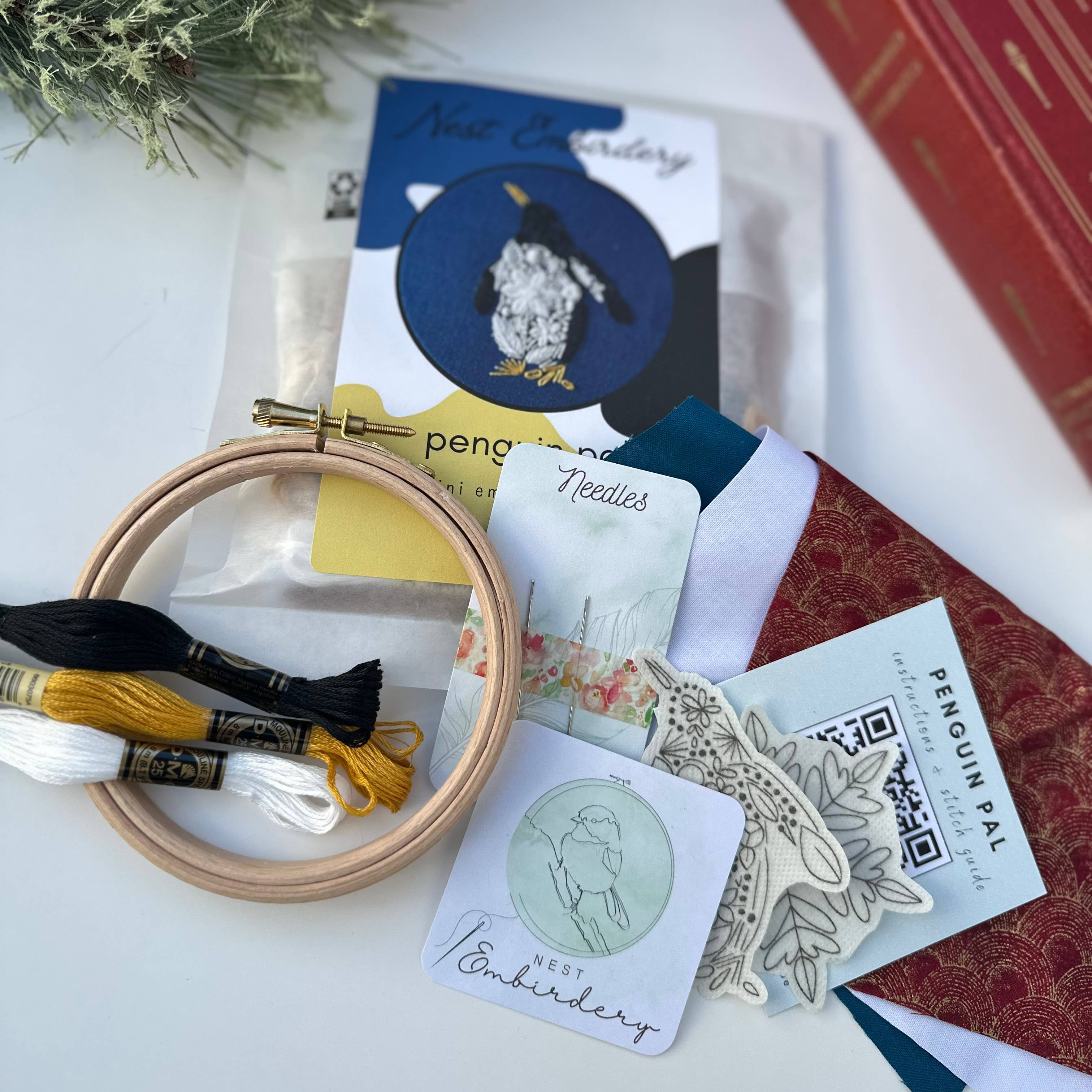 Penguin Pal Mini Embroidery Kit