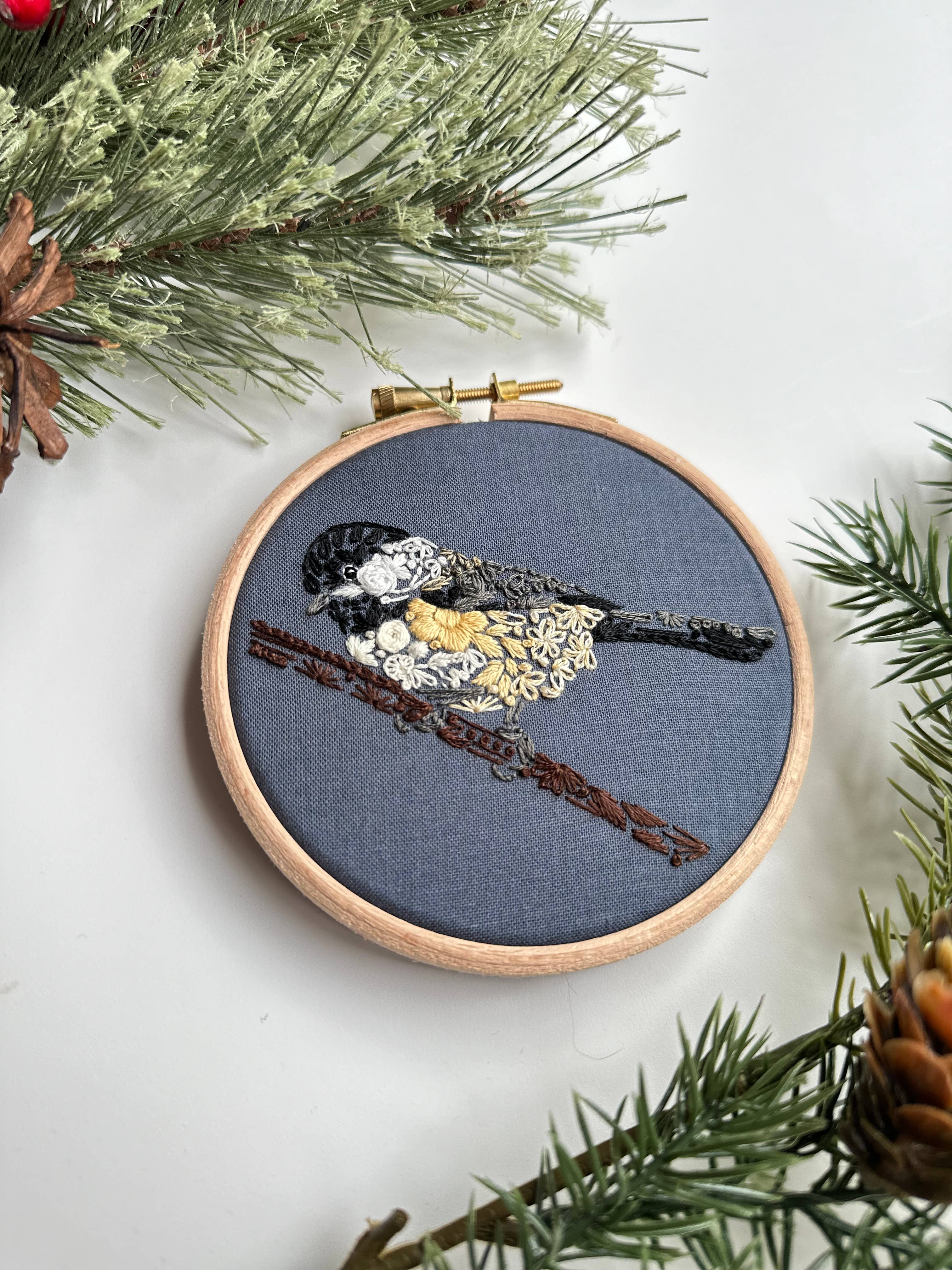 Chickadee-dee Embroidery Kit