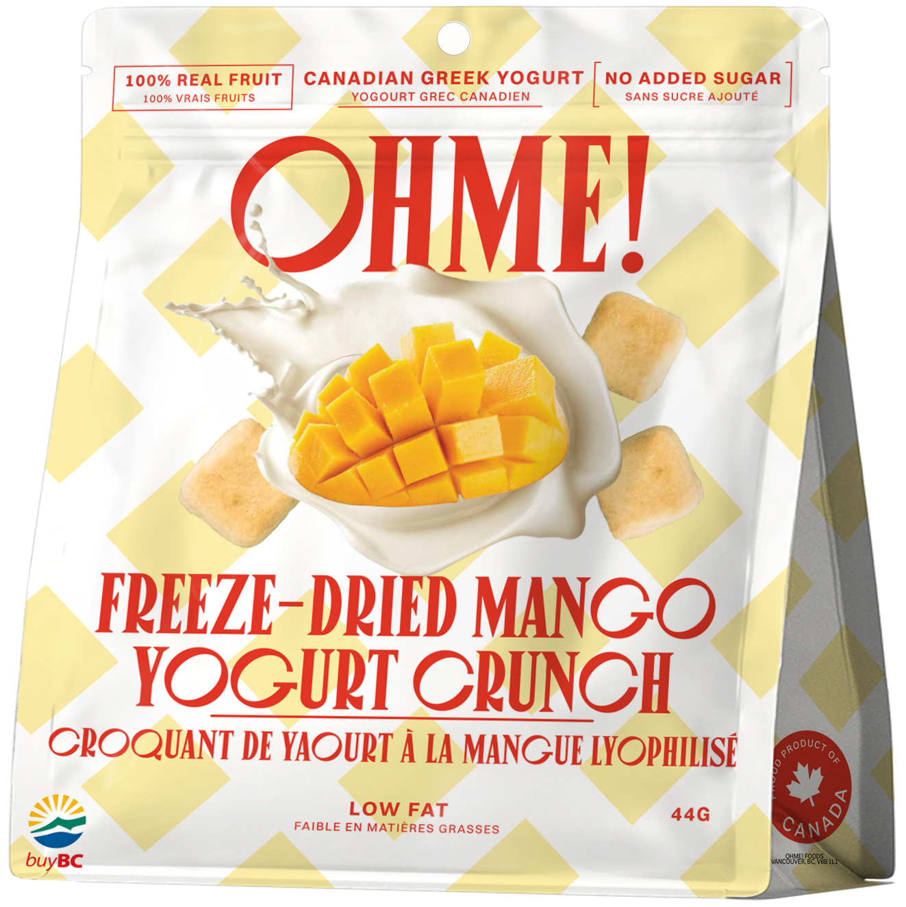 Freeze-Dried Mango Yogurt Crunch