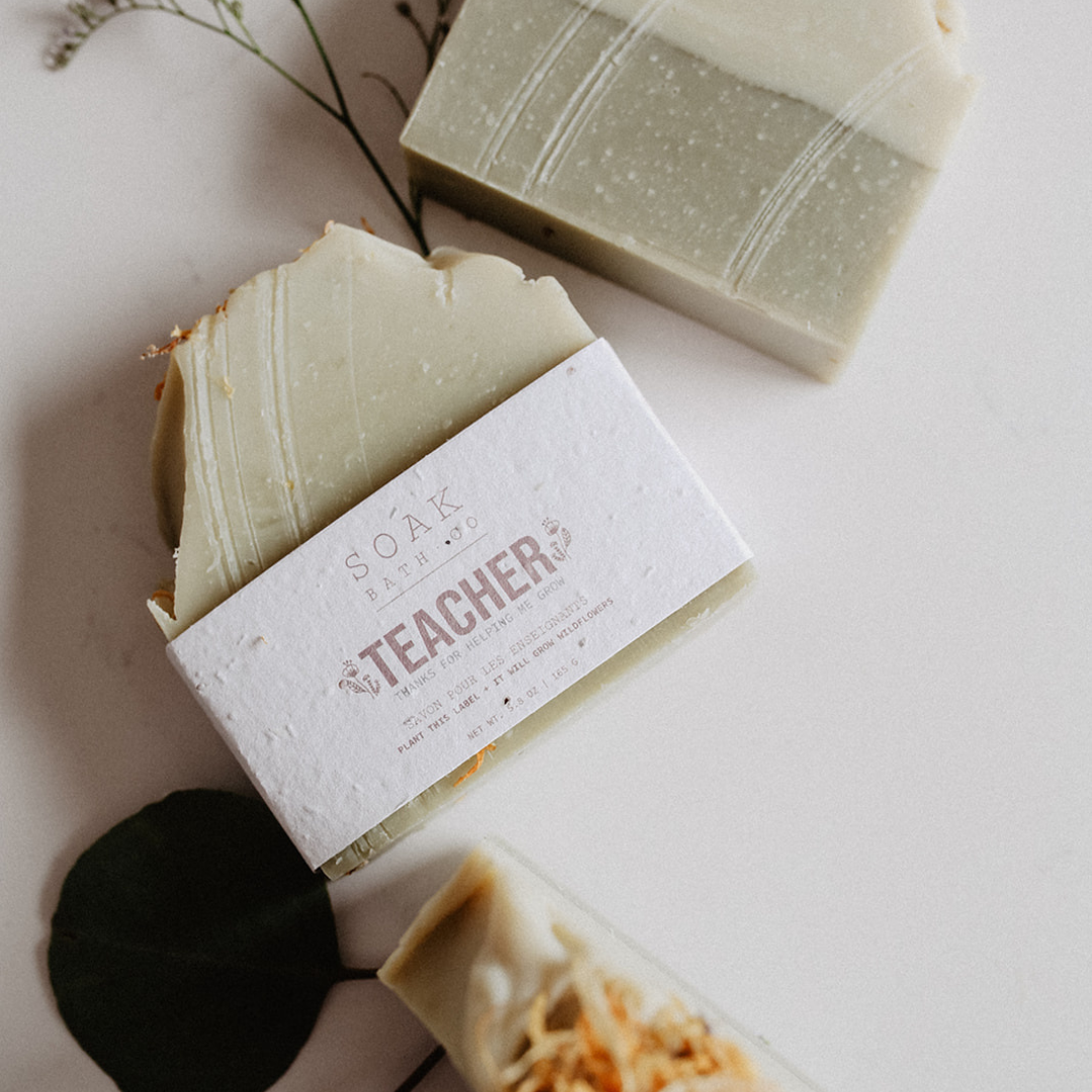 Teacher Soap Bar: Thanks for Helping Me Grow