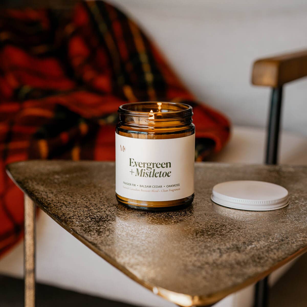 Evergreen + Mistletoe | Canadian Beeswax Candle
