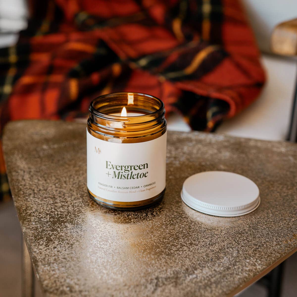 Evergreen + Mistletoe | Canadian Beeswax Candle