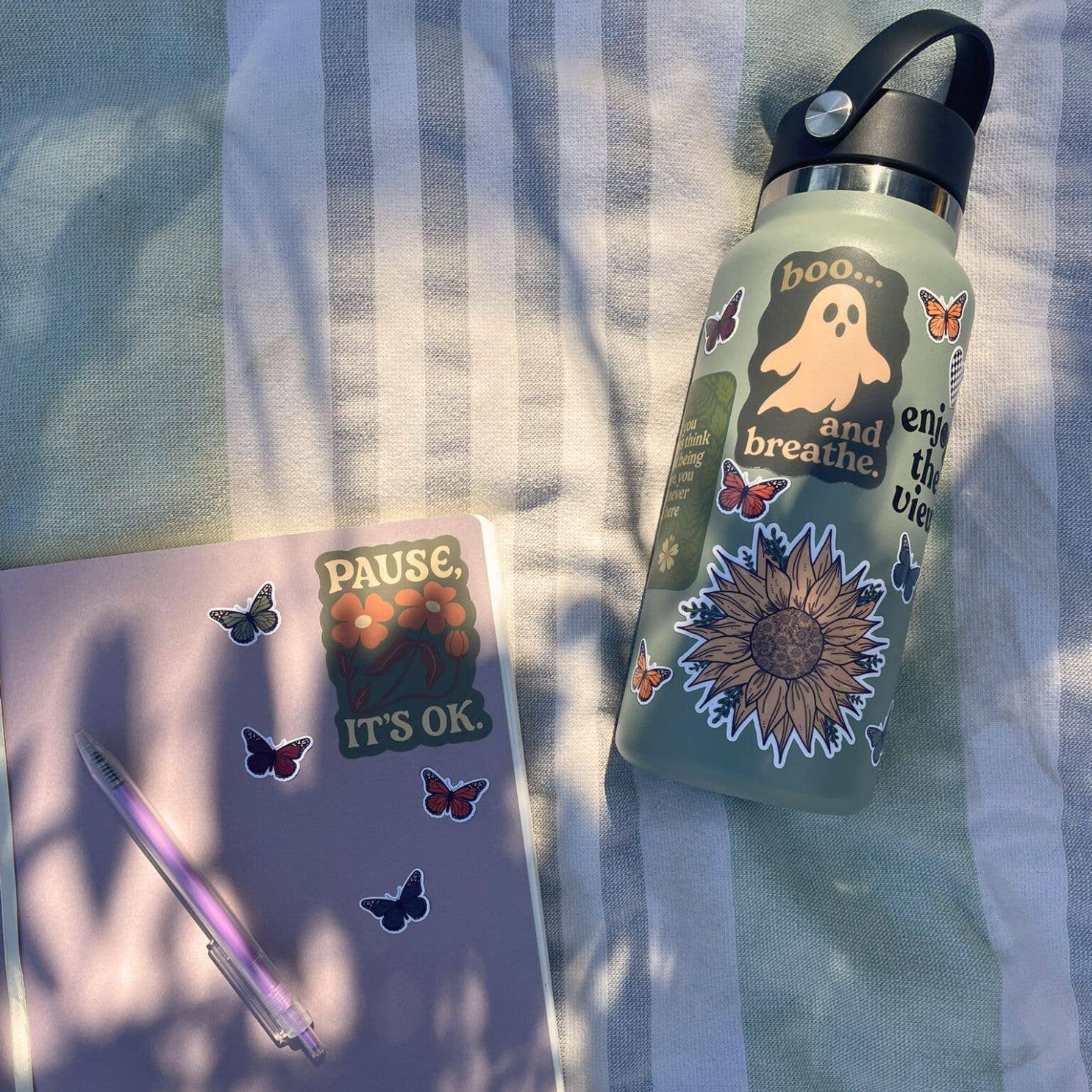 Boo and Breathe Halloween Sticker