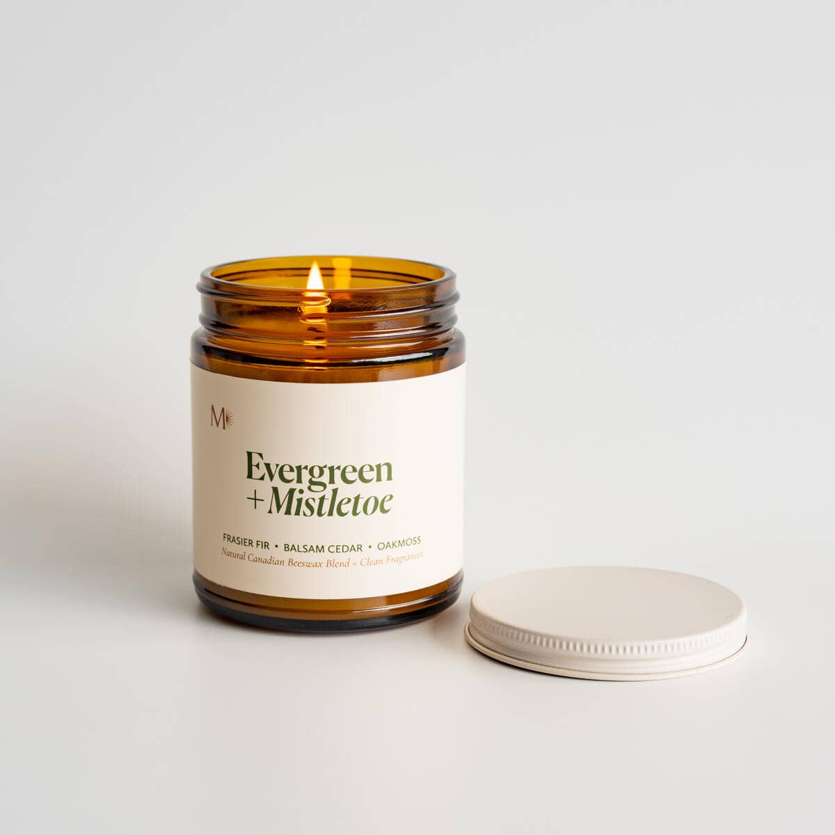 Evergreen + Mistletoe | Canadian Beeswax Candle