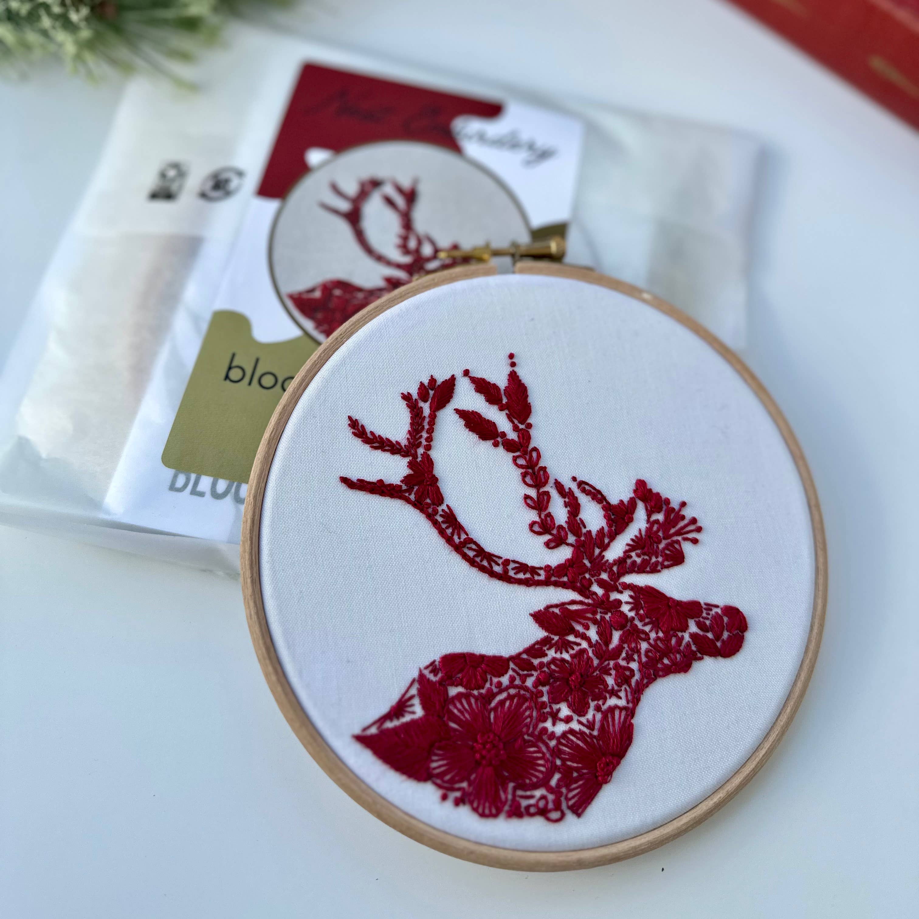 Bloomin' Antlers Embroidery Kit