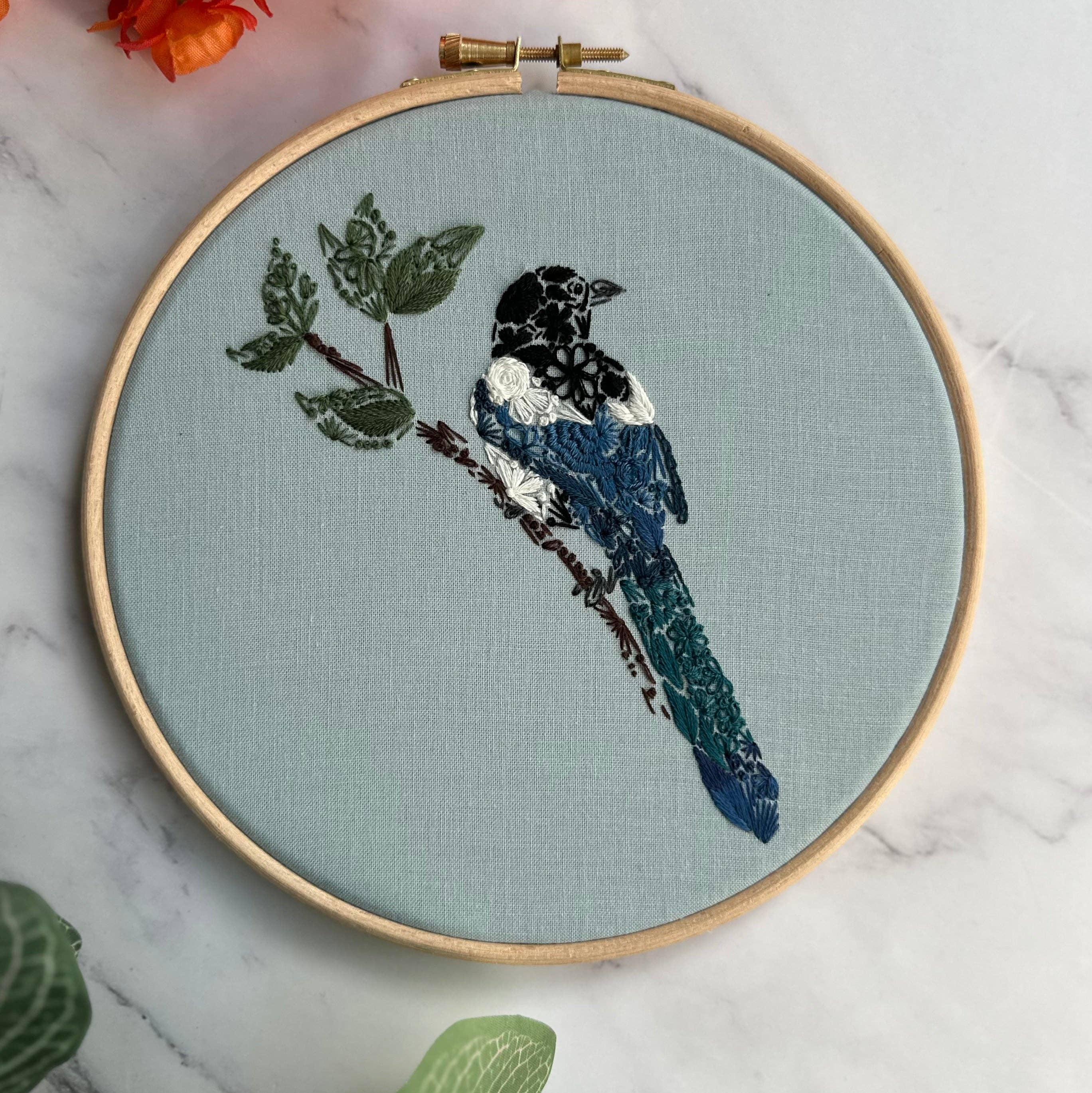 Mister Magpie Embroidery Kit