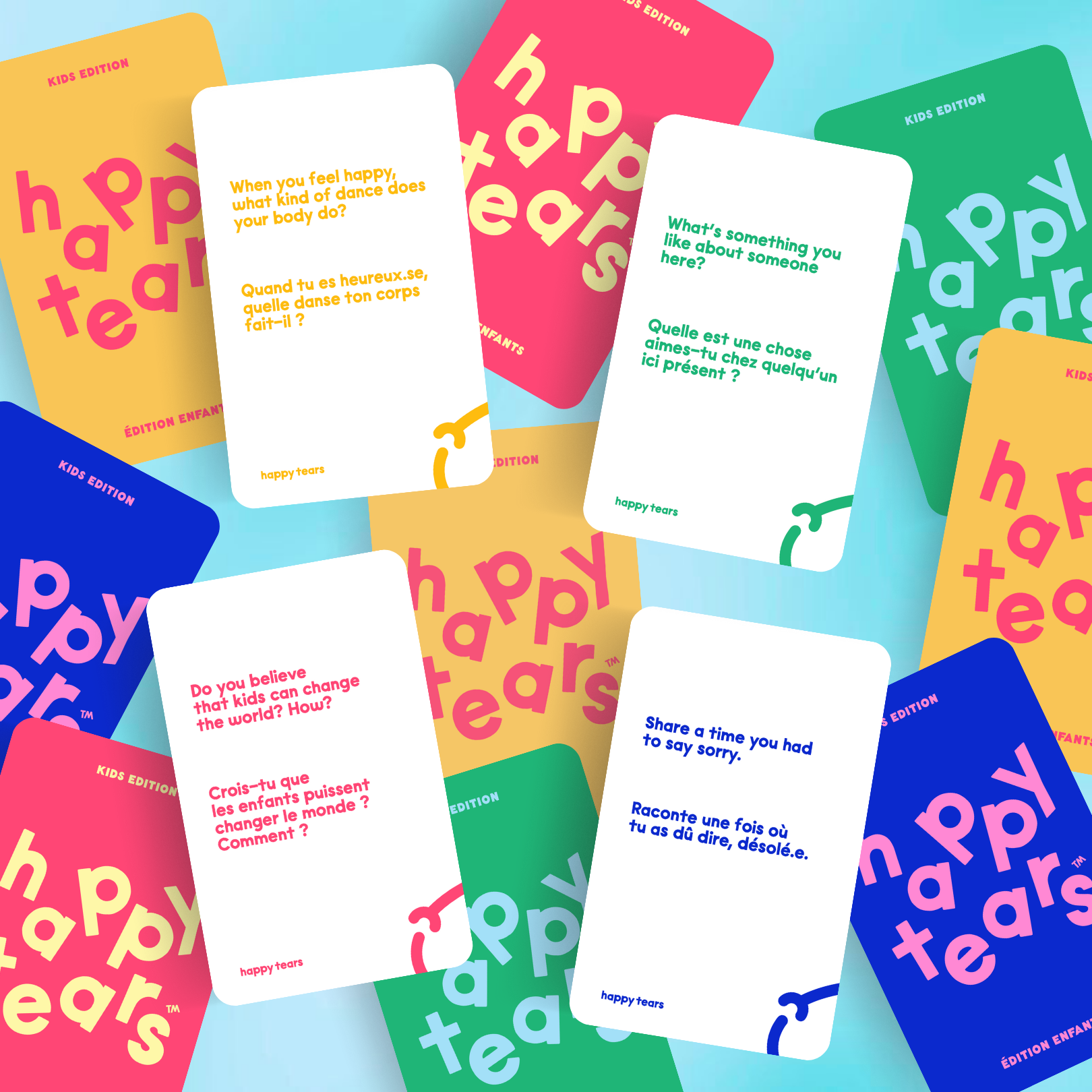 Bilingual Conversation Card Game - Kids Edition
