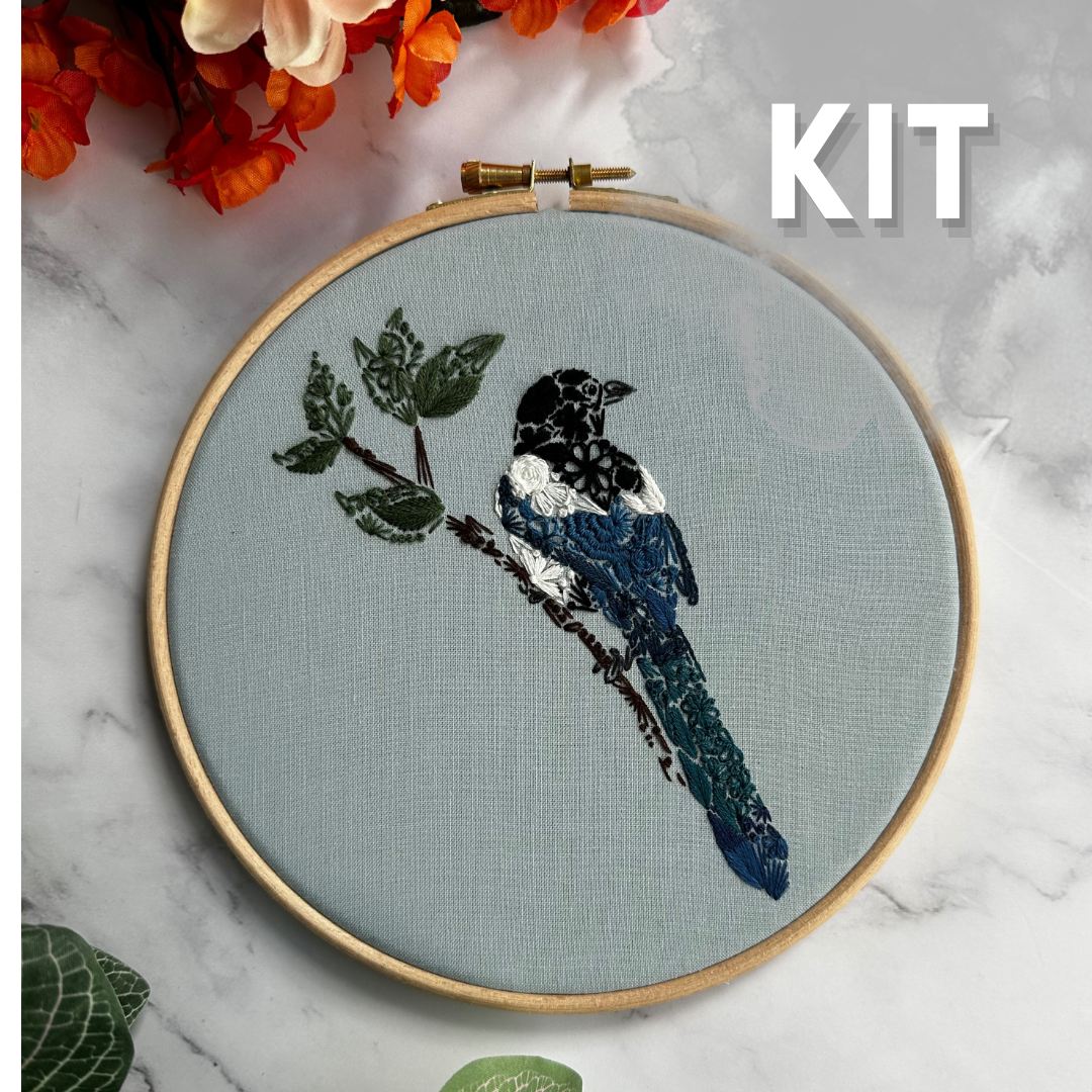 Mister Magpie Embroidery Kit
