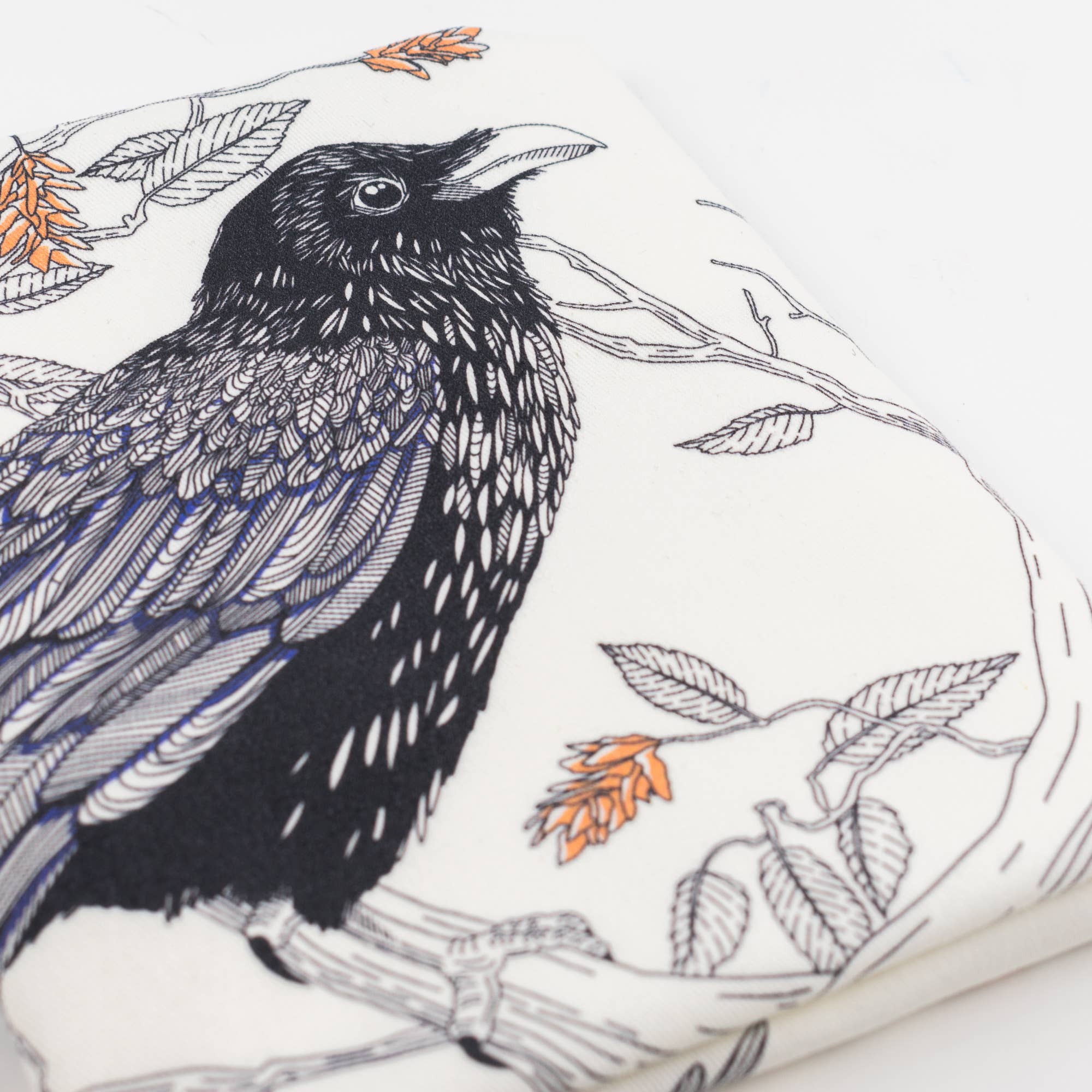 Common Raven Tea Towel - West Coast Birds