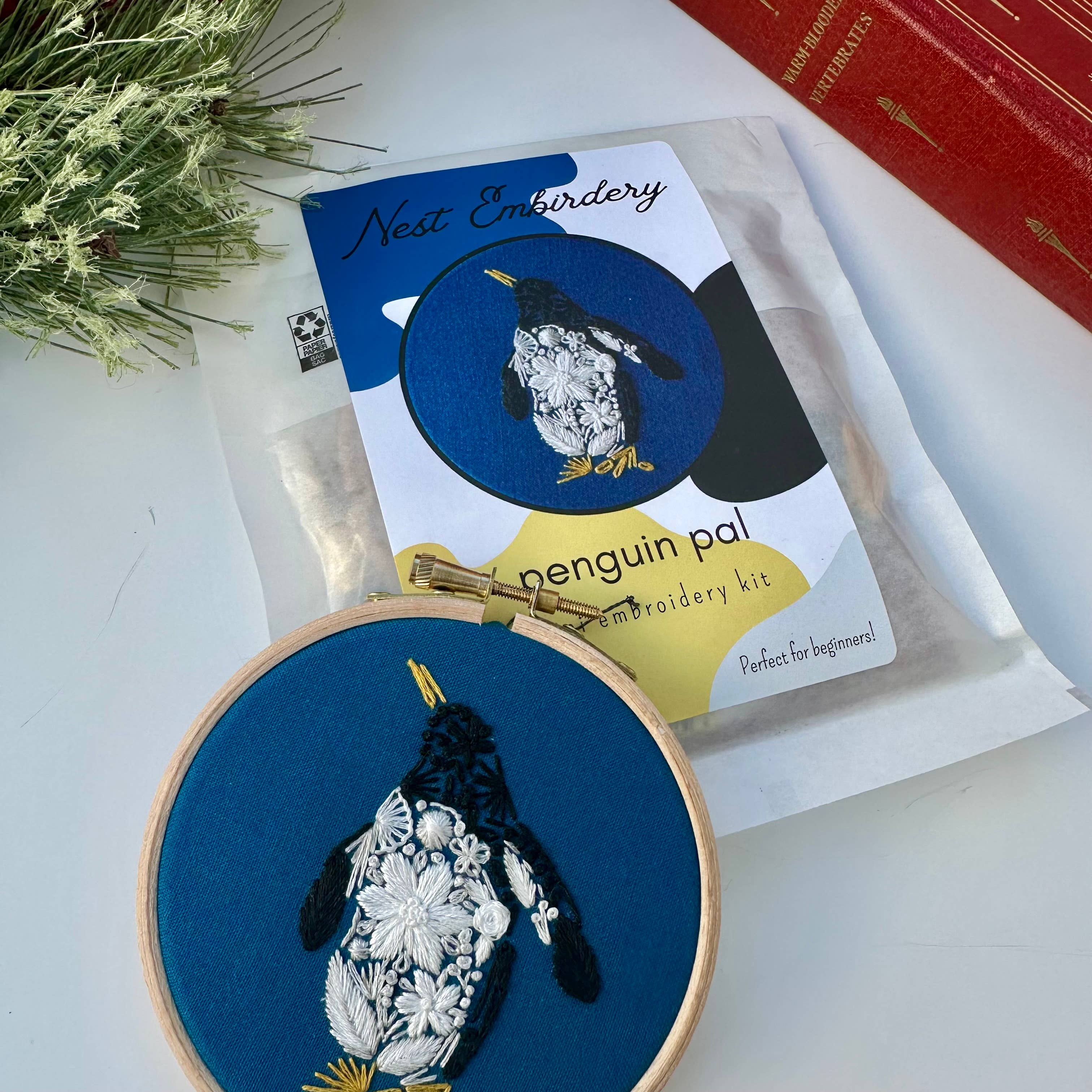 Penguin Pal Mini Embroidery Kit