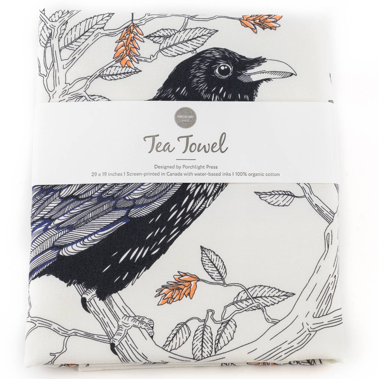 Common Raven Tea Towel - West Coast Birds