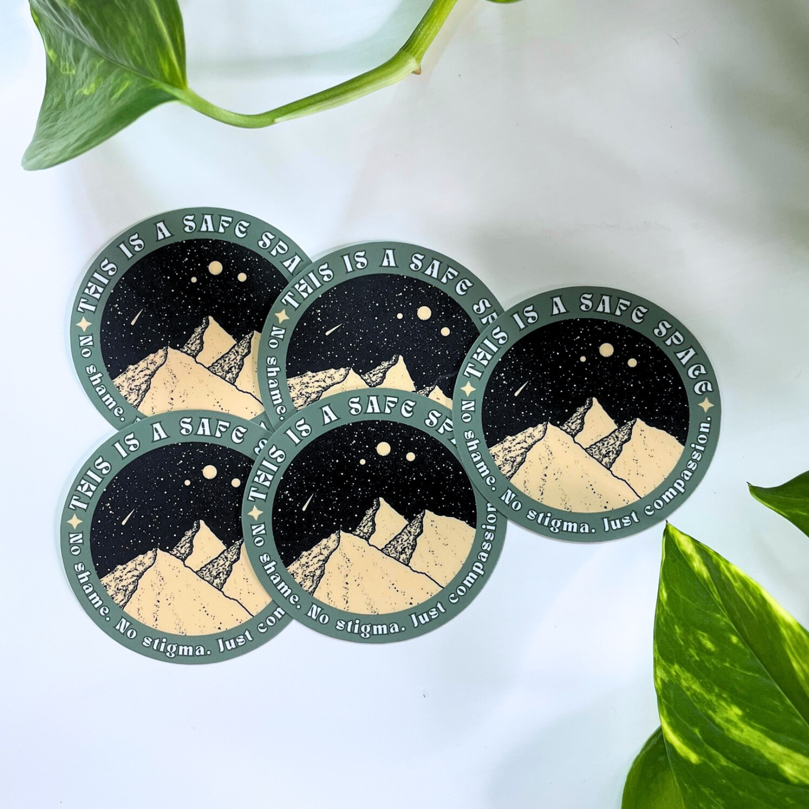 This is a Safe Space Mental Health Awareness Sticker