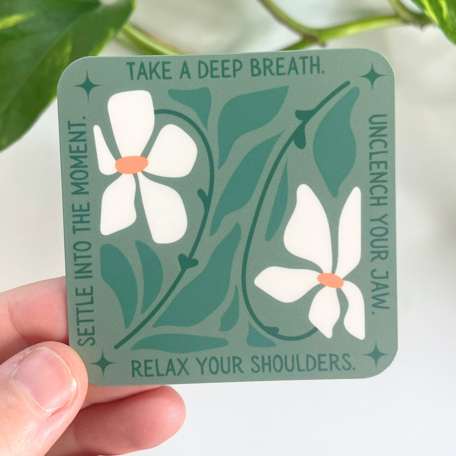 Take a Deep Breath Sticker