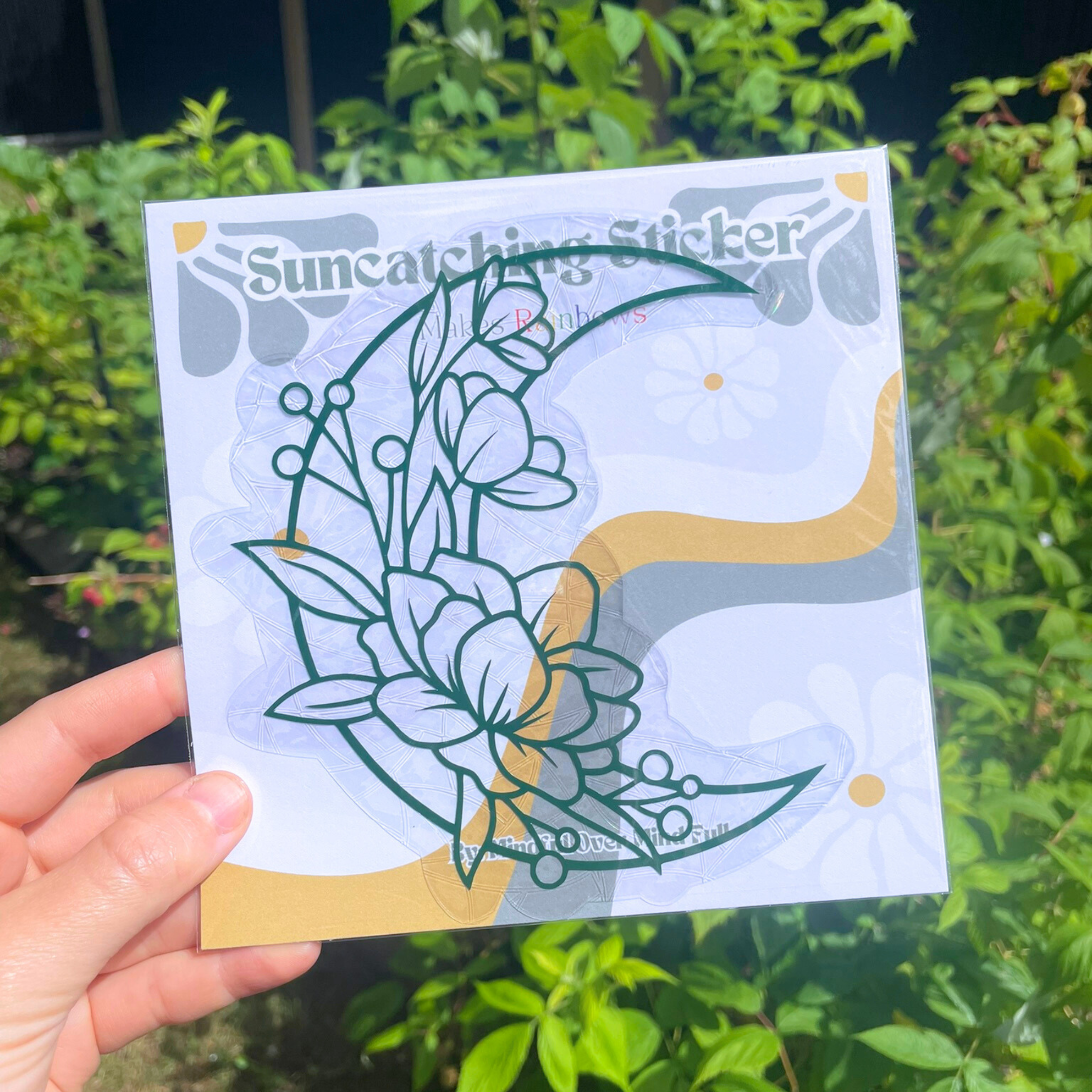 Floral Moon Suncatcher