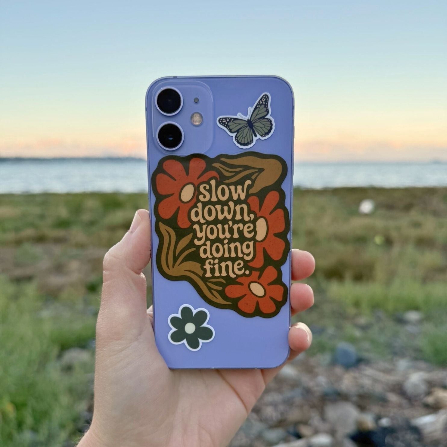 Slow Down, You're Doing Fine - Mental Health Sticker