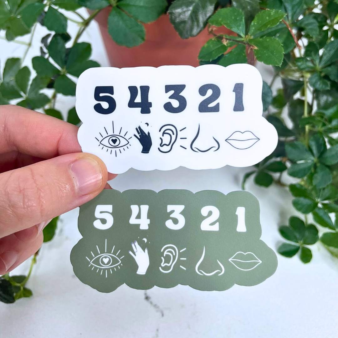 54321 Grounding Sticker