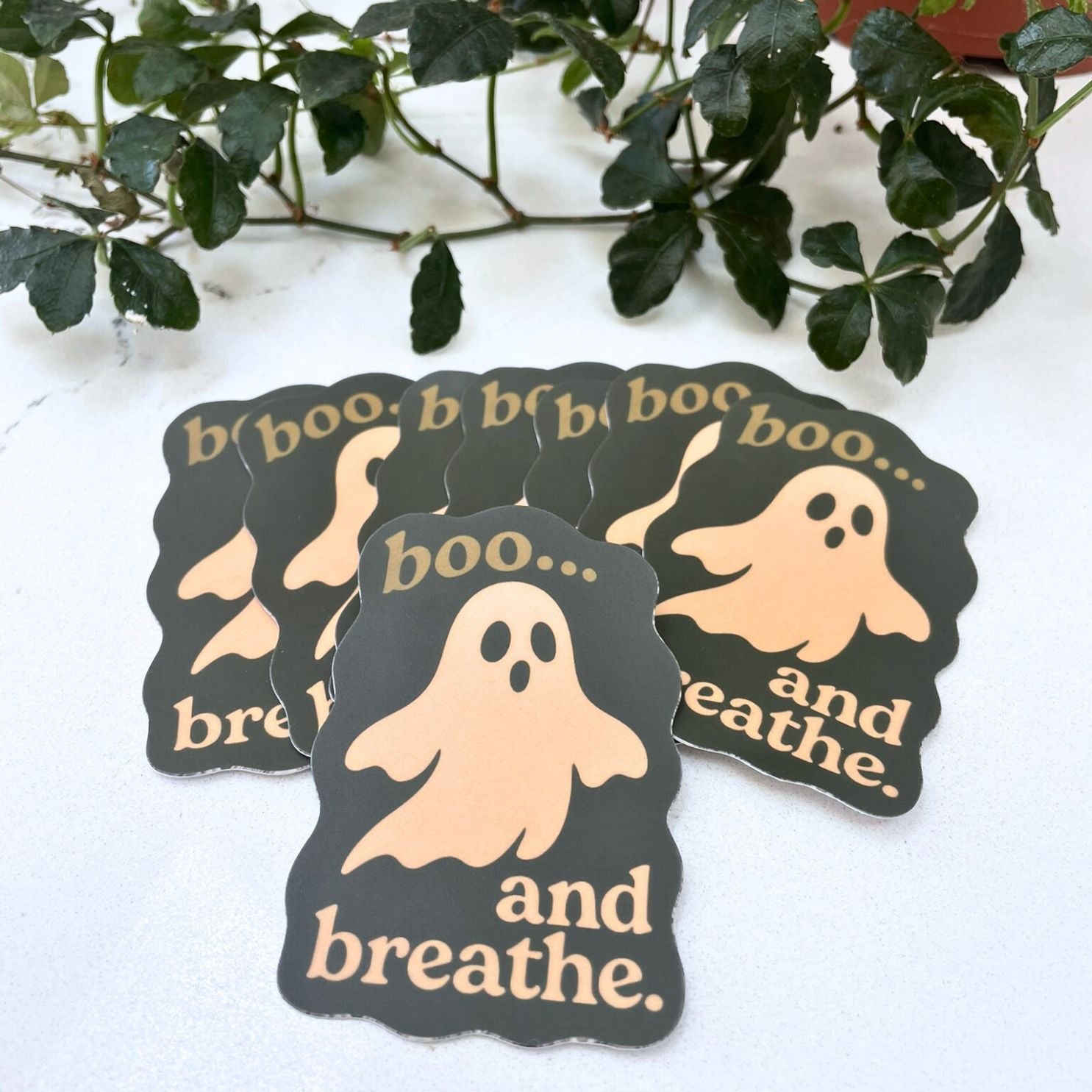 Boo and Breathe - Mindfulness Halloween Sticker