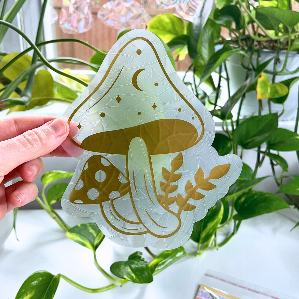 Celestial Mushroom Suncatcher