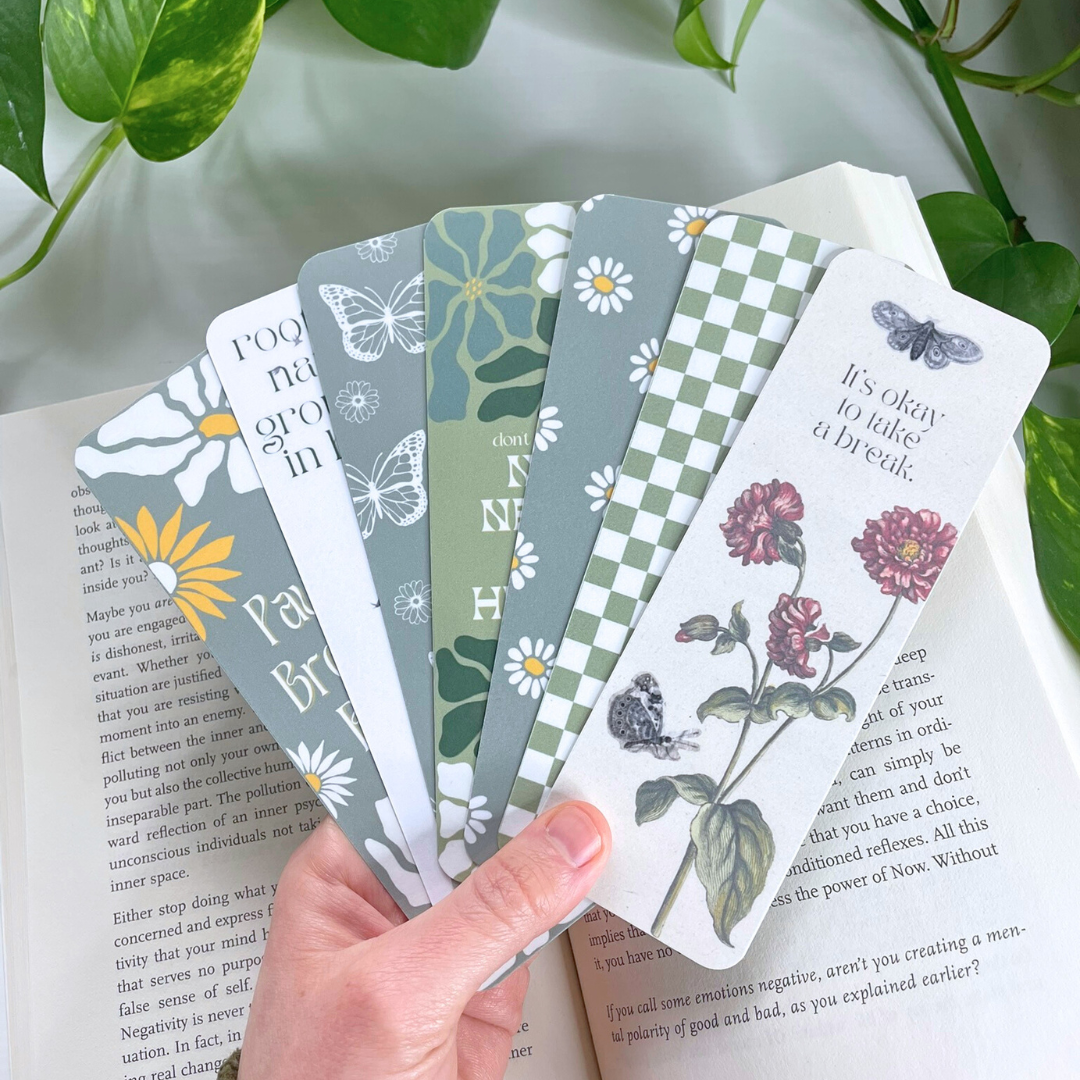 Mindfulness Bookmarks - Double Sided