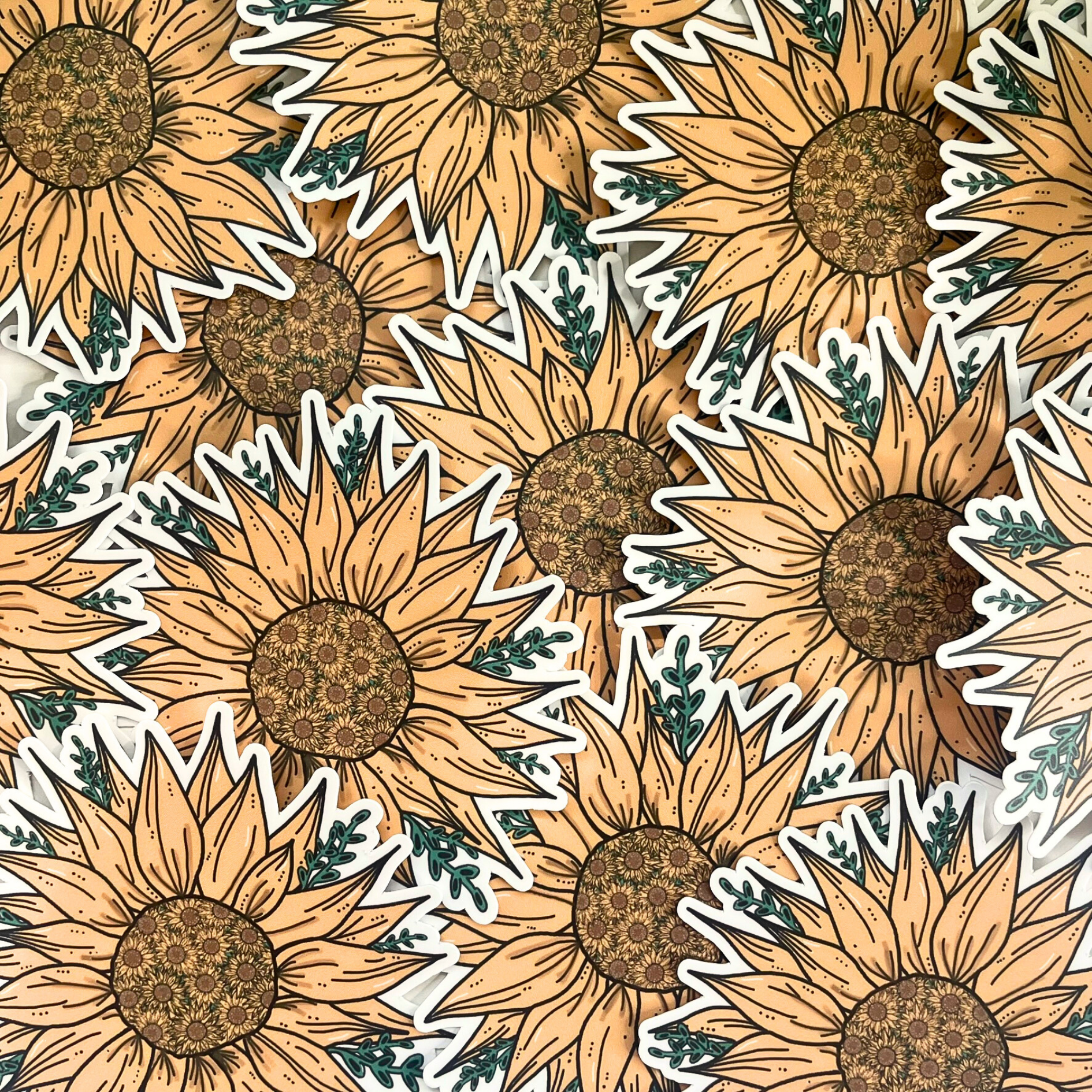 Bohemian Sunflower Sticker