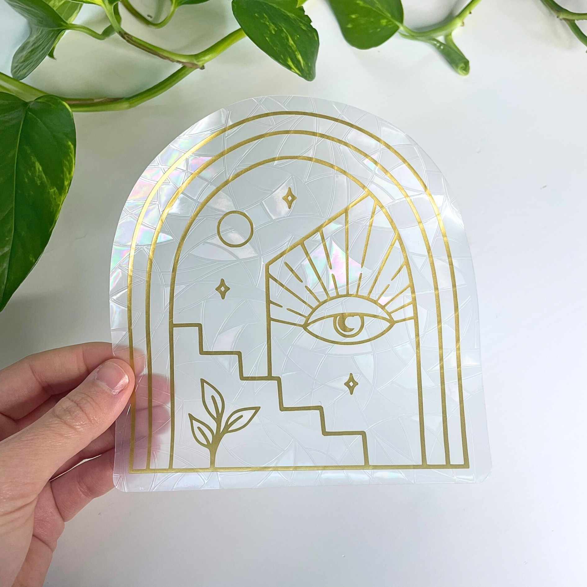 Bohemian Artwork Suncatcher Sticker