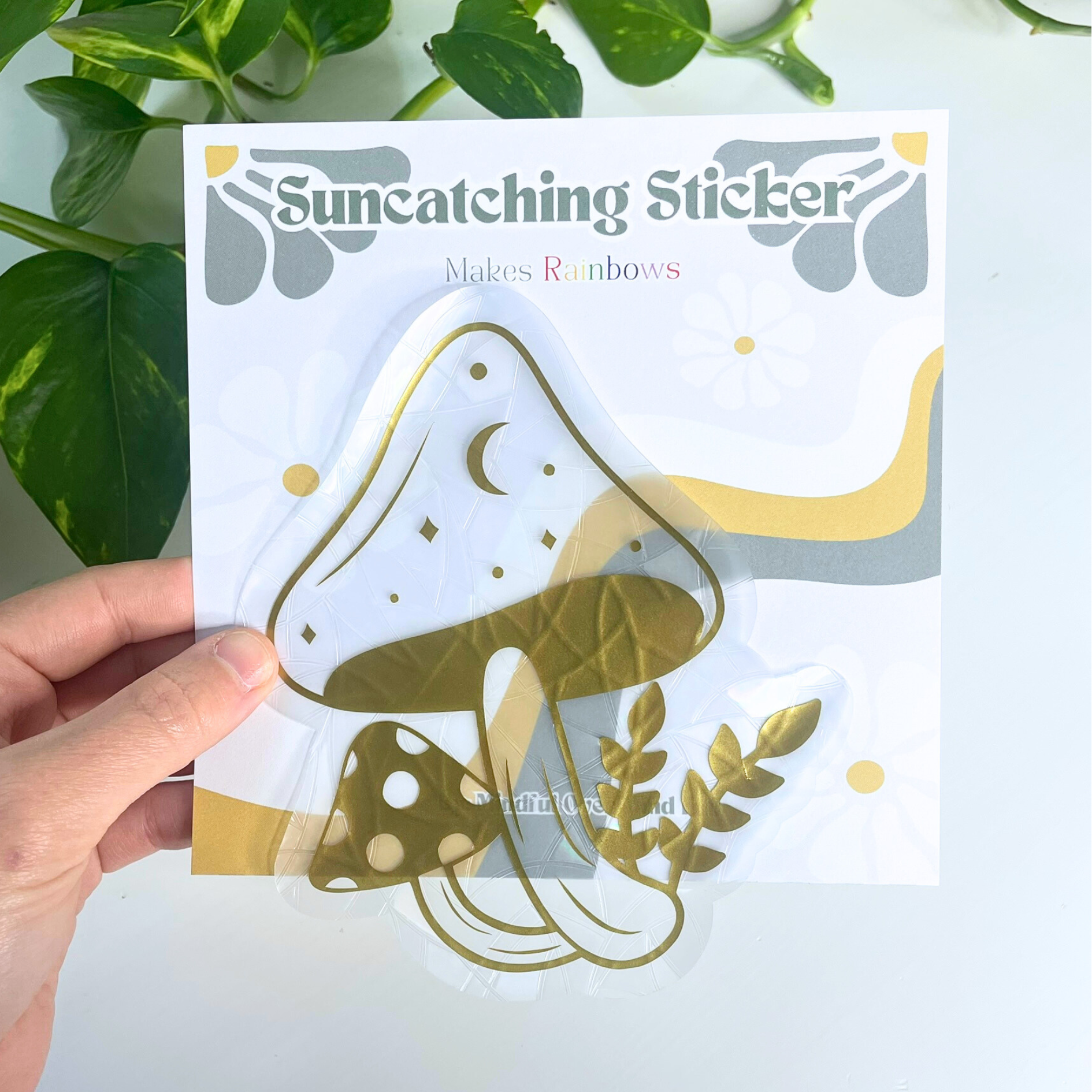 Celestial Mushroom Suncatcher