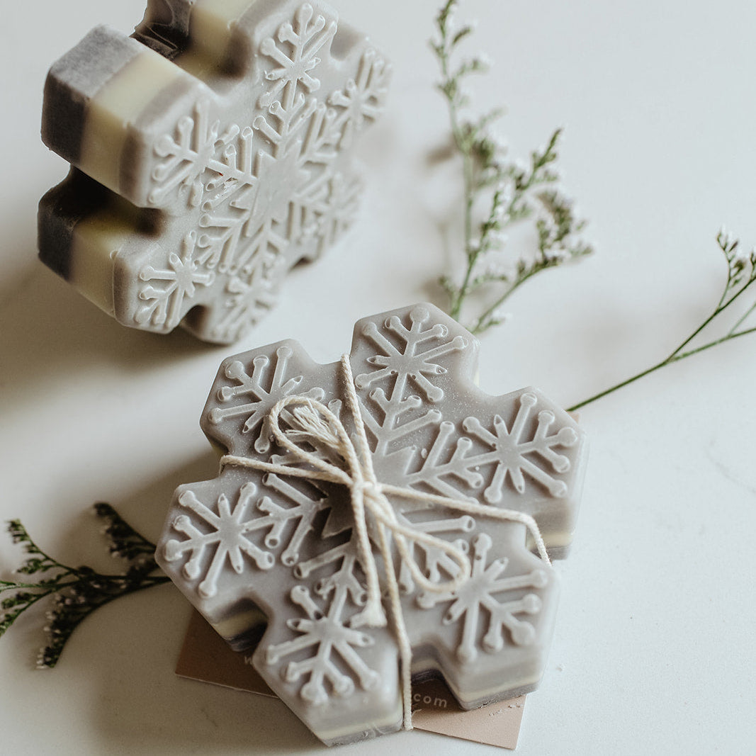 Snowflake Soap Bar: Holiday Collection