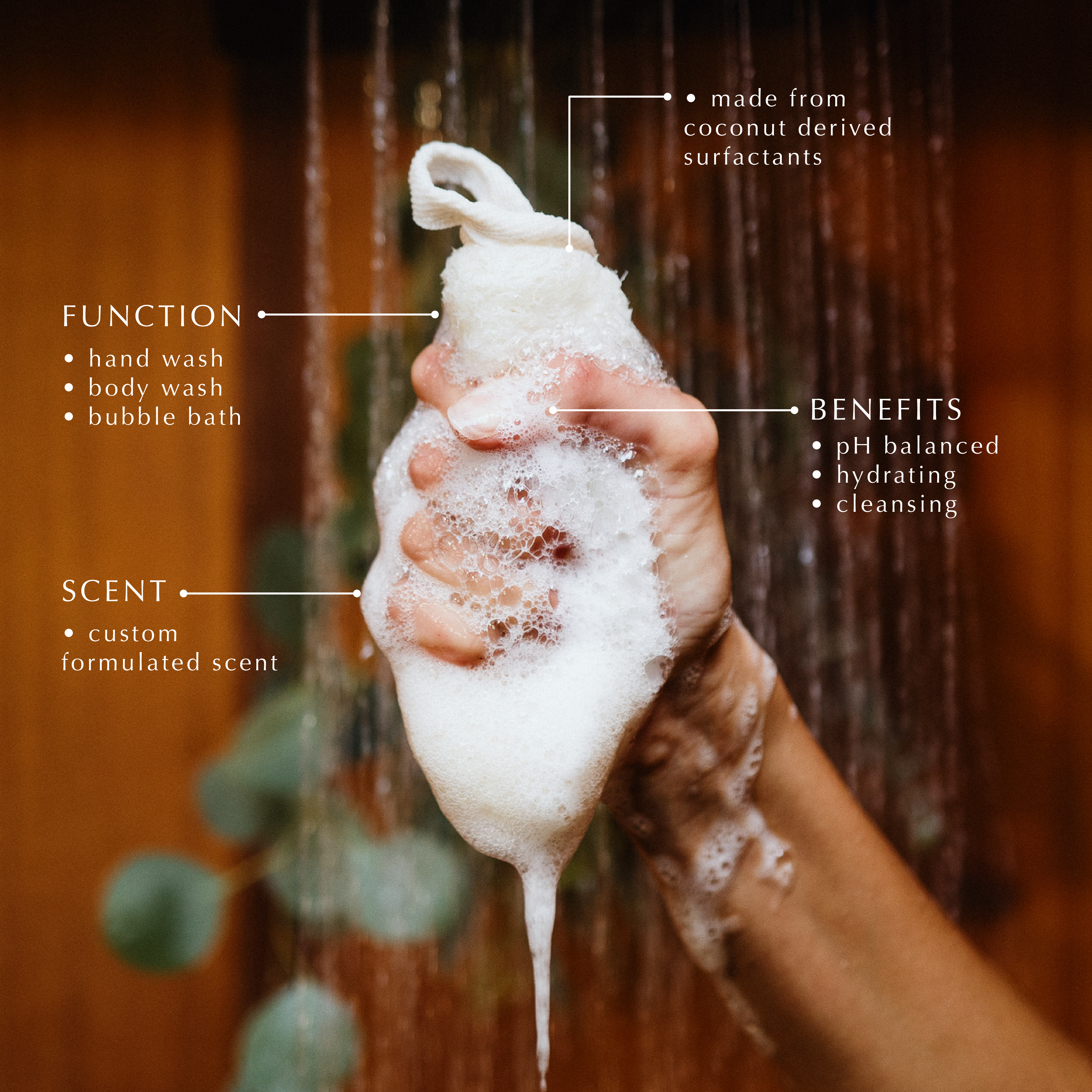 Natural Hemp and Cotton Loofah