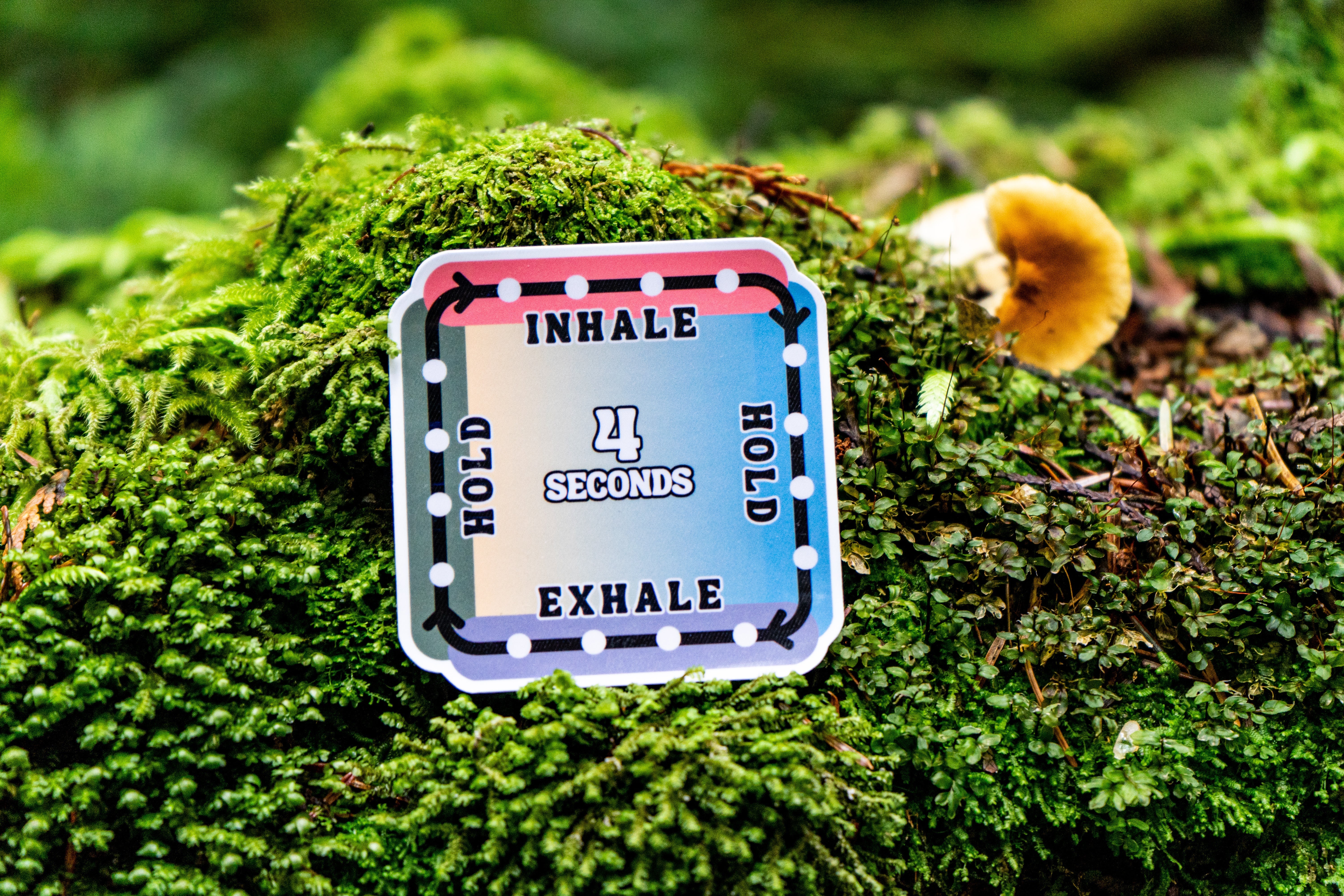 Box Breathing Square Sticker