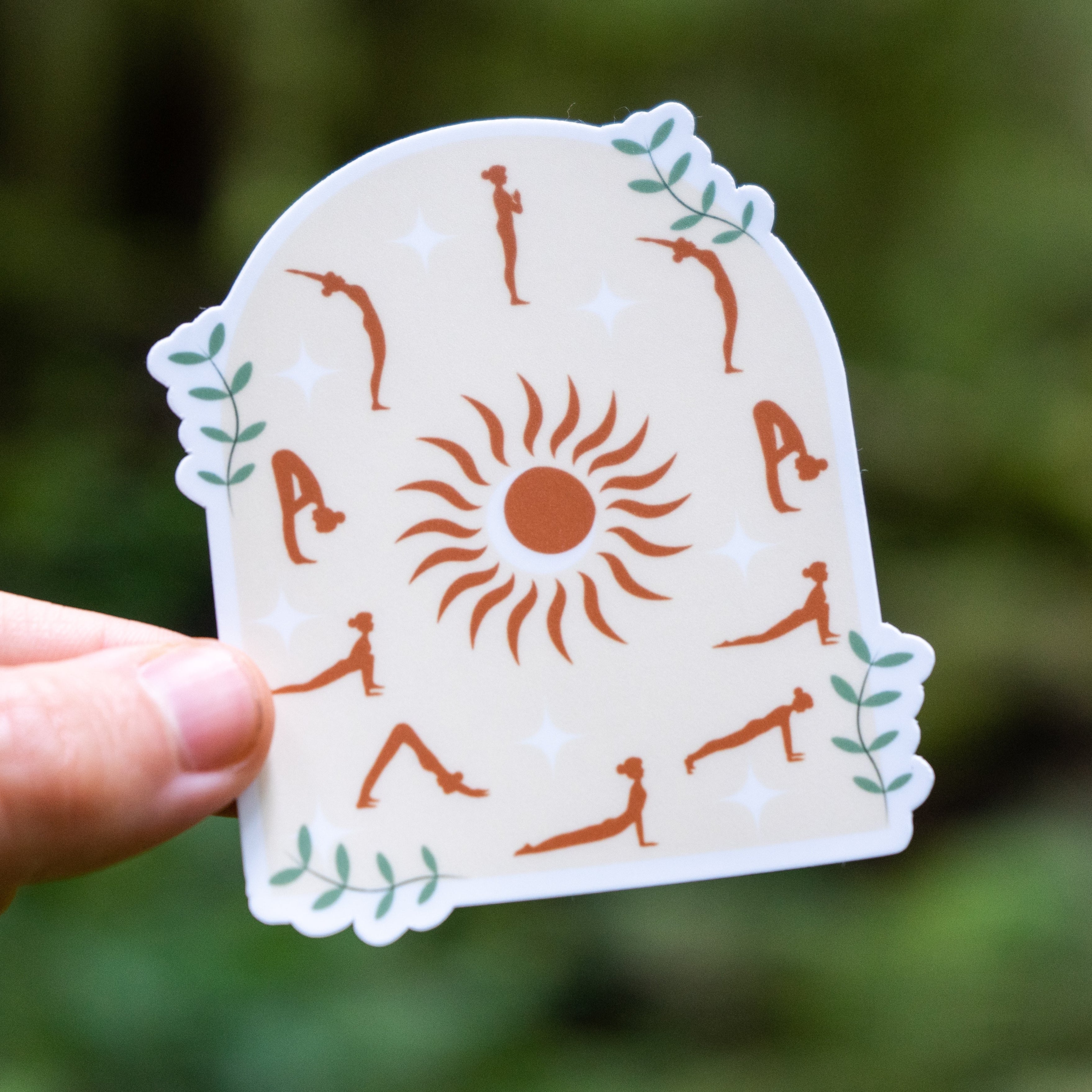 Celestial Sun Salutation Sticker