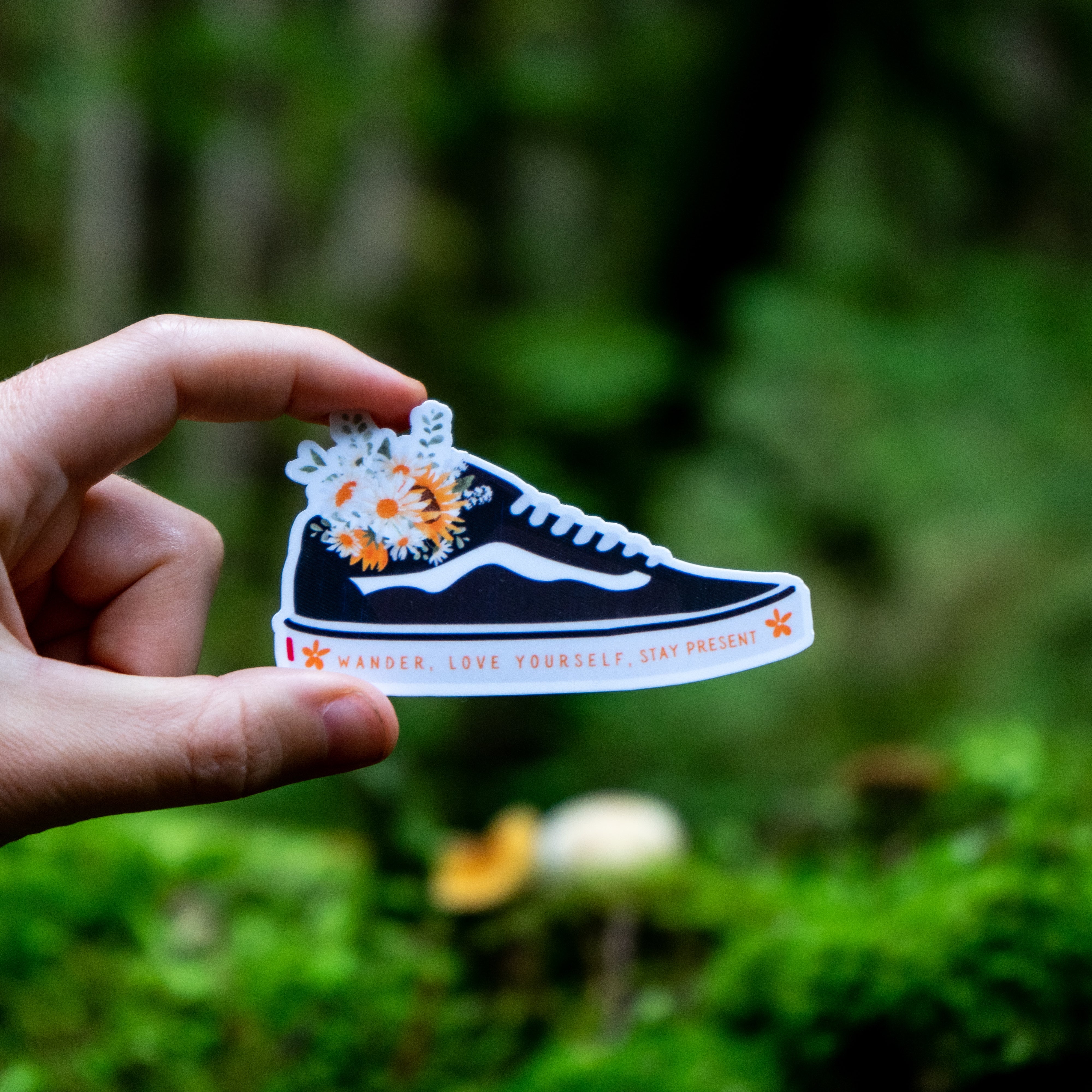 Floral Sneaker Adventure Sticker