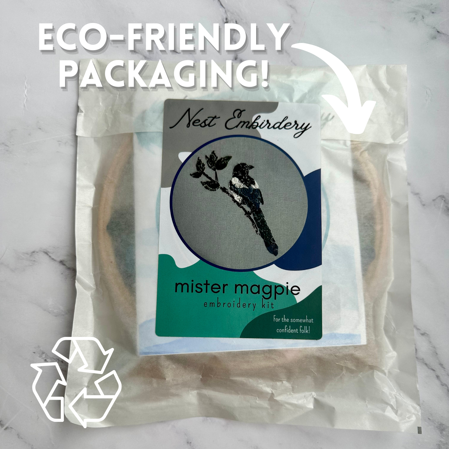 Mister Magpie Embroidery Kit