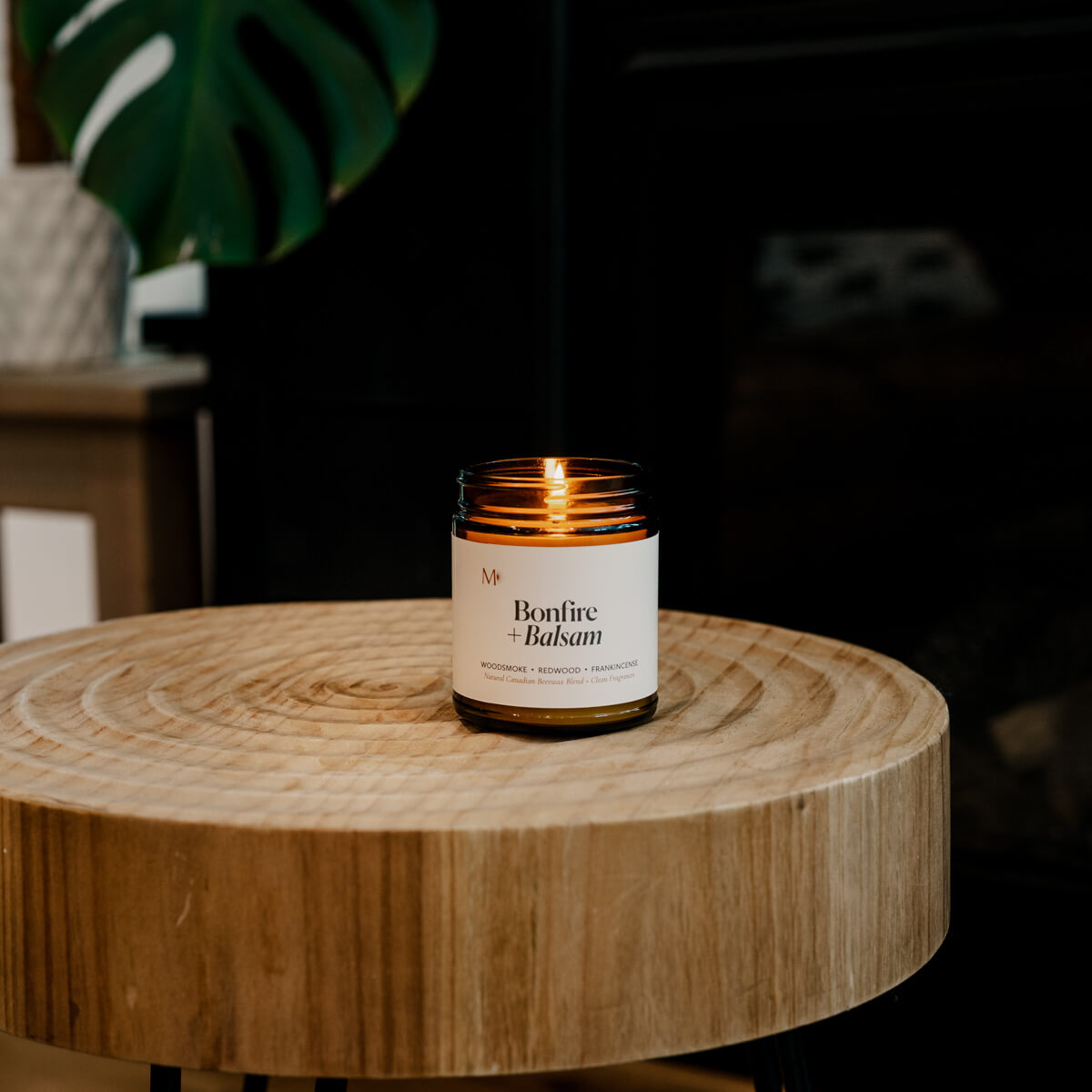 Bonfire + Balsam Candle Jar