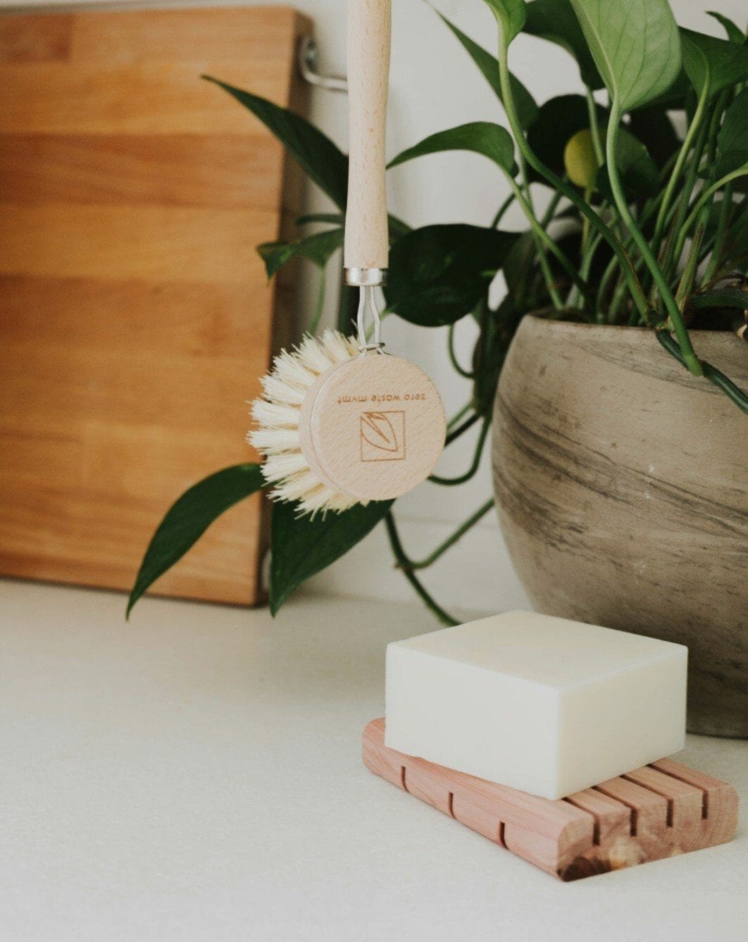 Solid Dish Soap Bar | Bergamot + Lime | 4 Pack