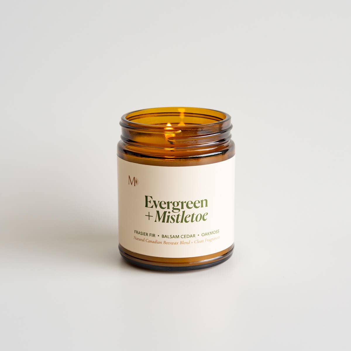 Evergreen + Mistletoe | Canadian Beeswax Candle