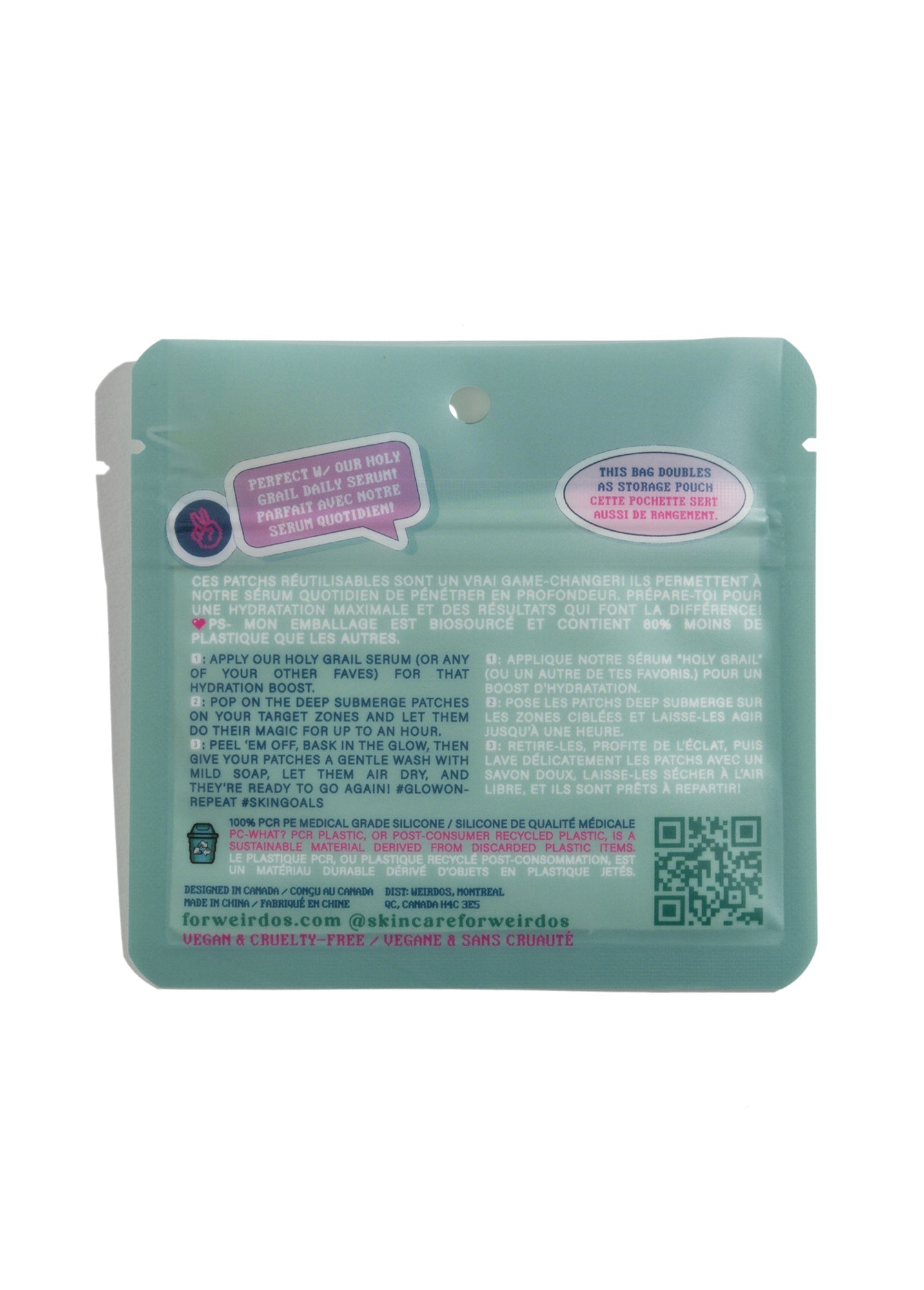 deep submerge infusing reusable patches