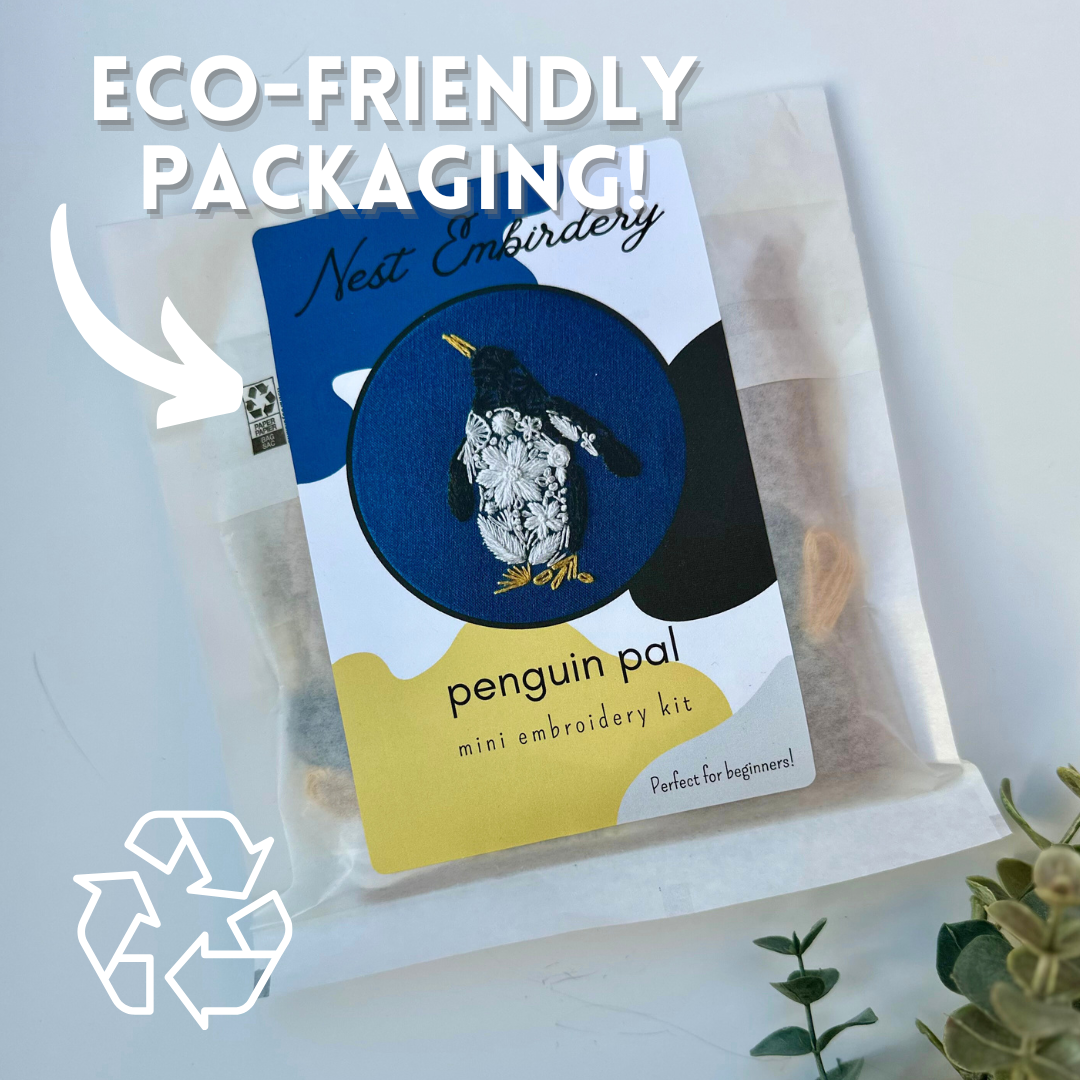 Penguin Pal Mini Embroidery Kit