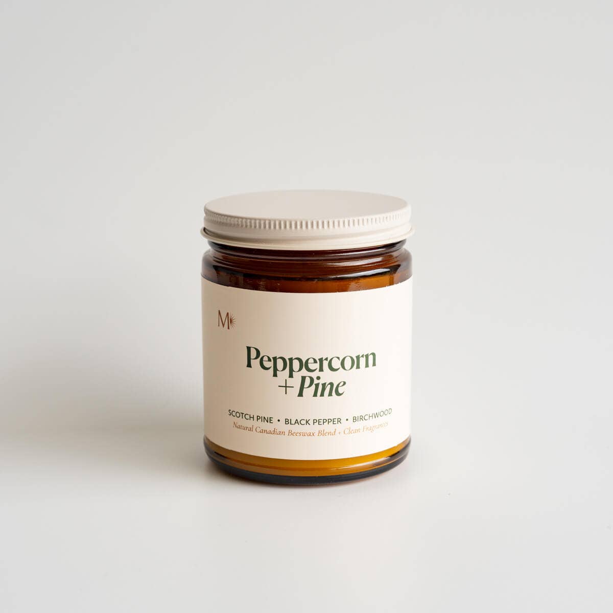 Peppercorn + Pine | Canadian Beeswax Candle
