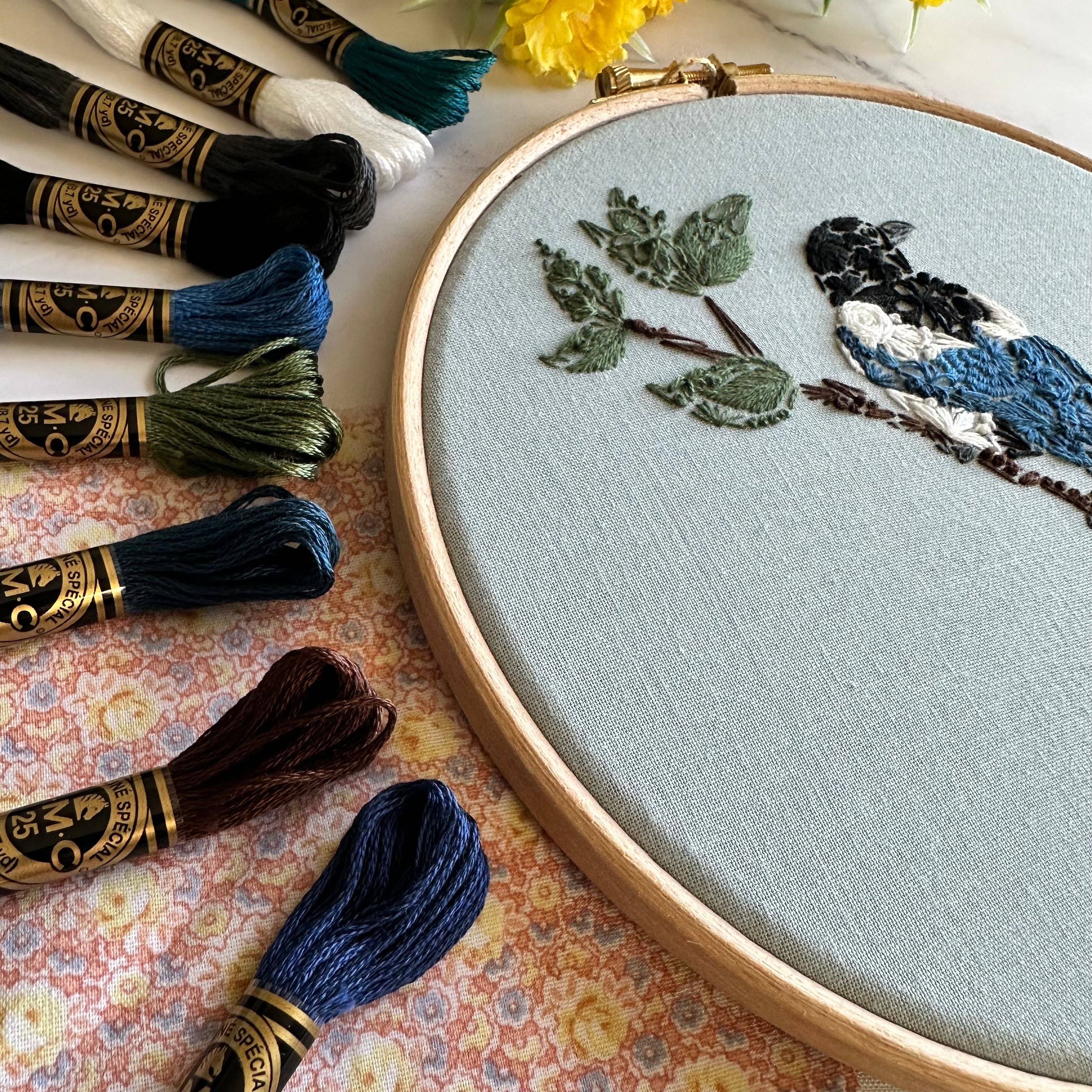 Mister Magpie Embroidery Kit