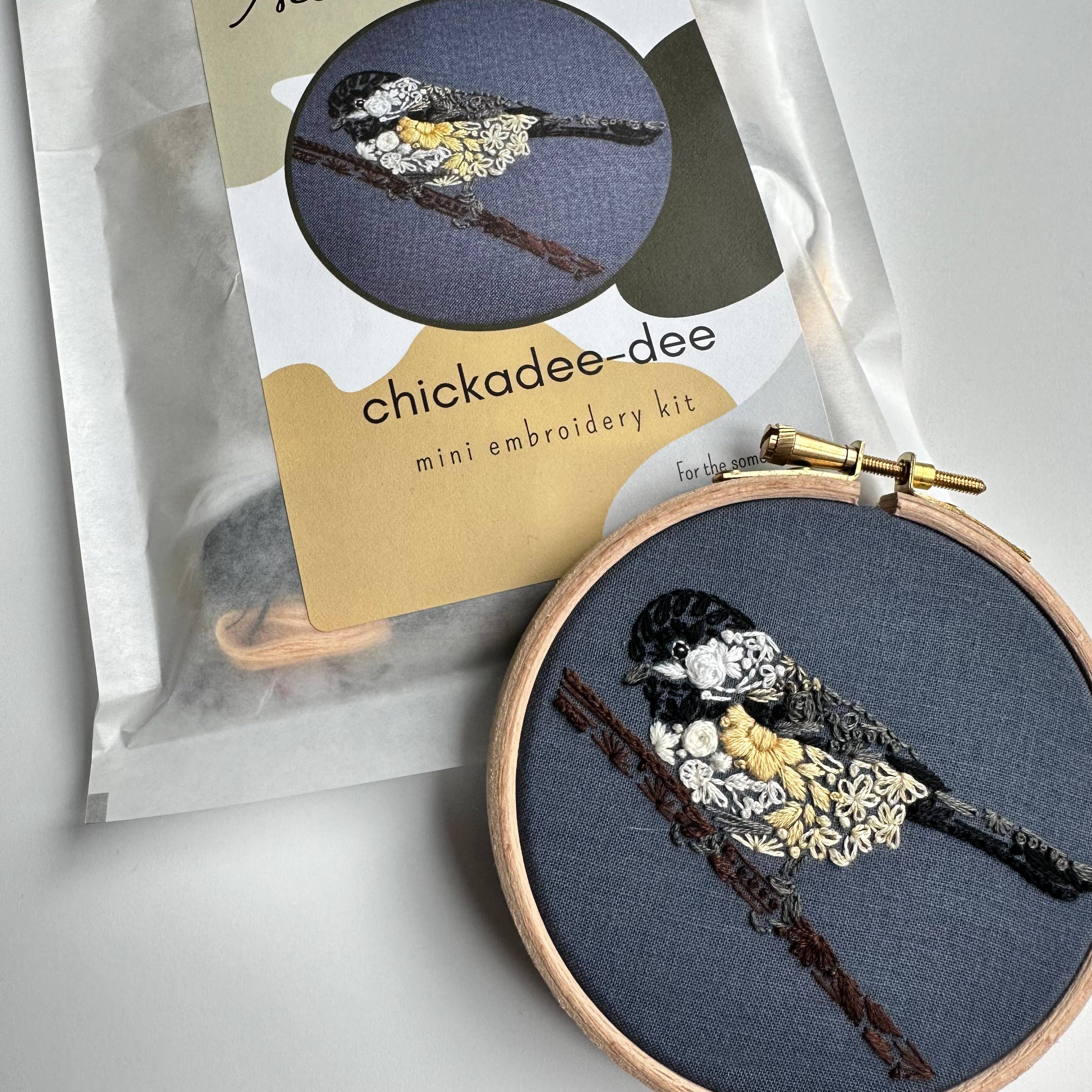 Chickadee-dee Embroidery Kit