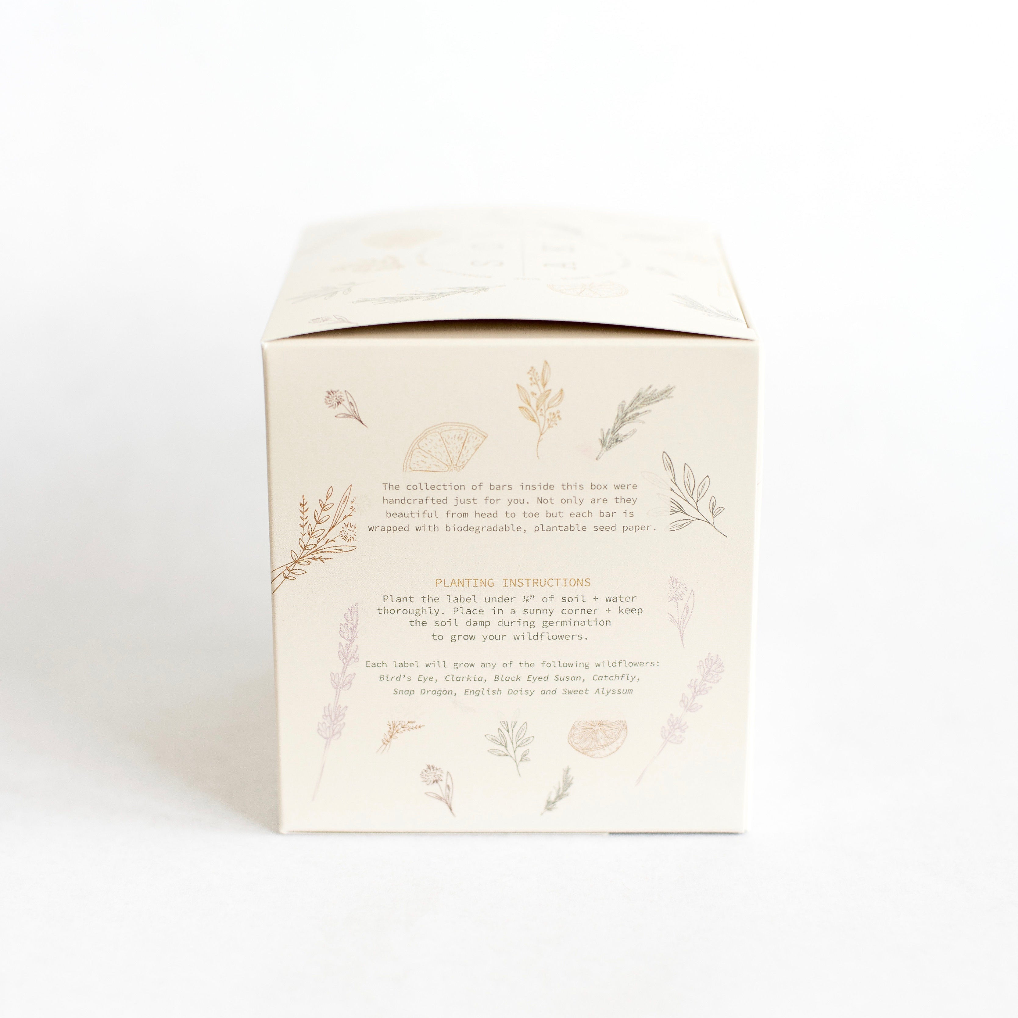 Soap Gift Box - includes 4 soap bars: Citrus Poppyseed, Lavender, Charcoal Tea Tree and Lemon Rosemary