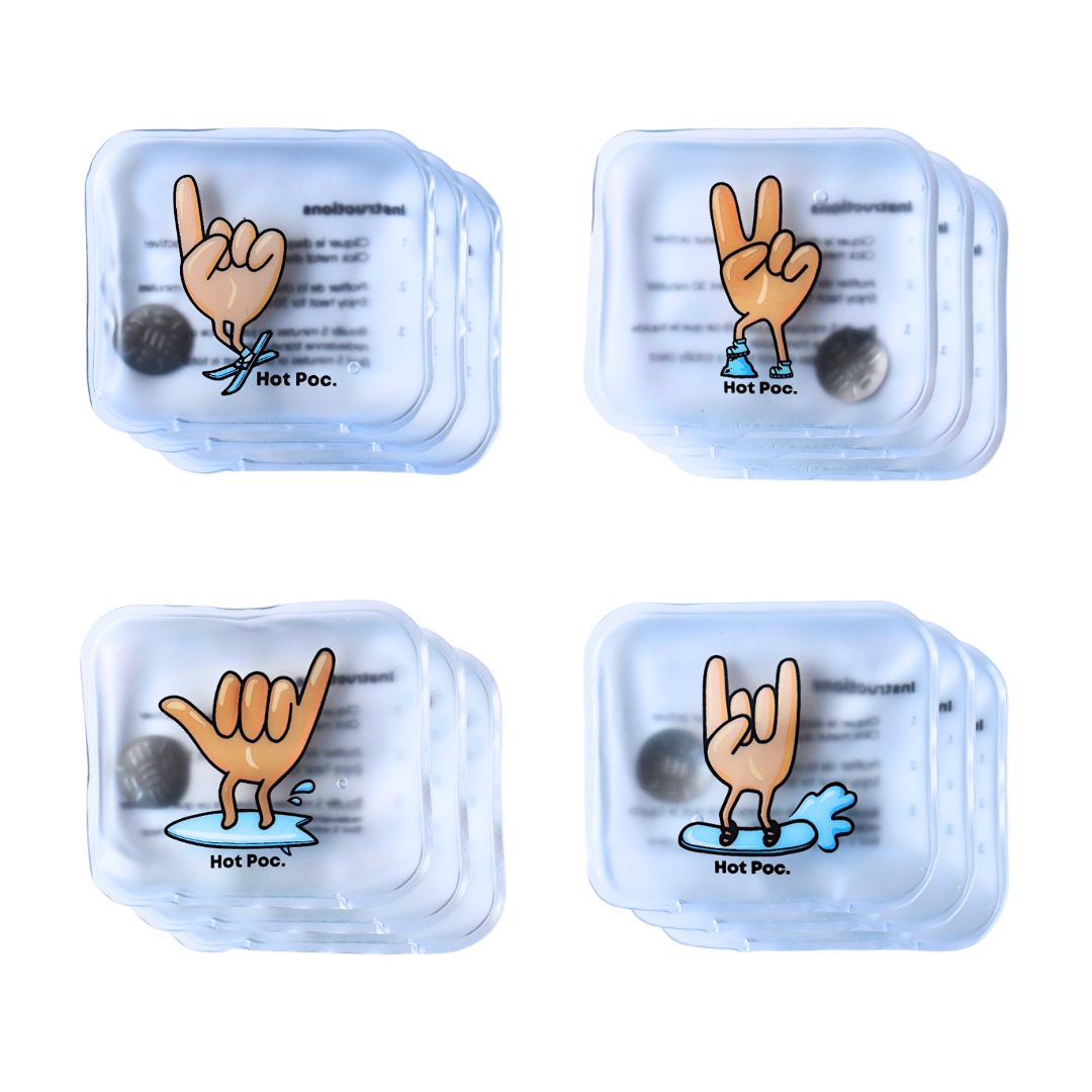 HotPoc Eco-Friendly Reusable Hand Warmers Family Pack (12-Pack)