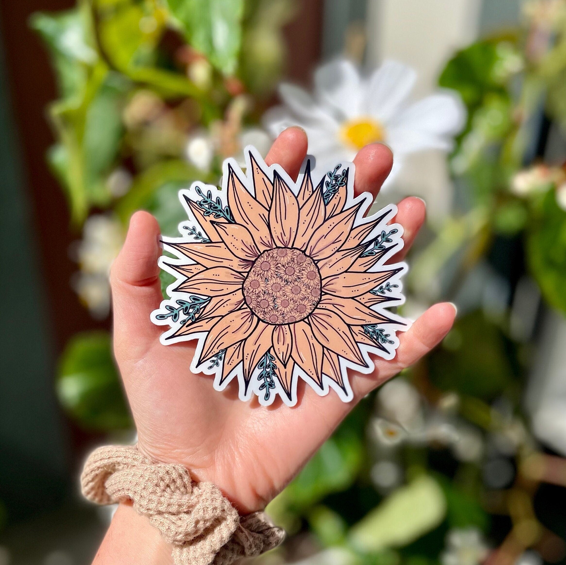 Bohemian Sunflower Sticker
