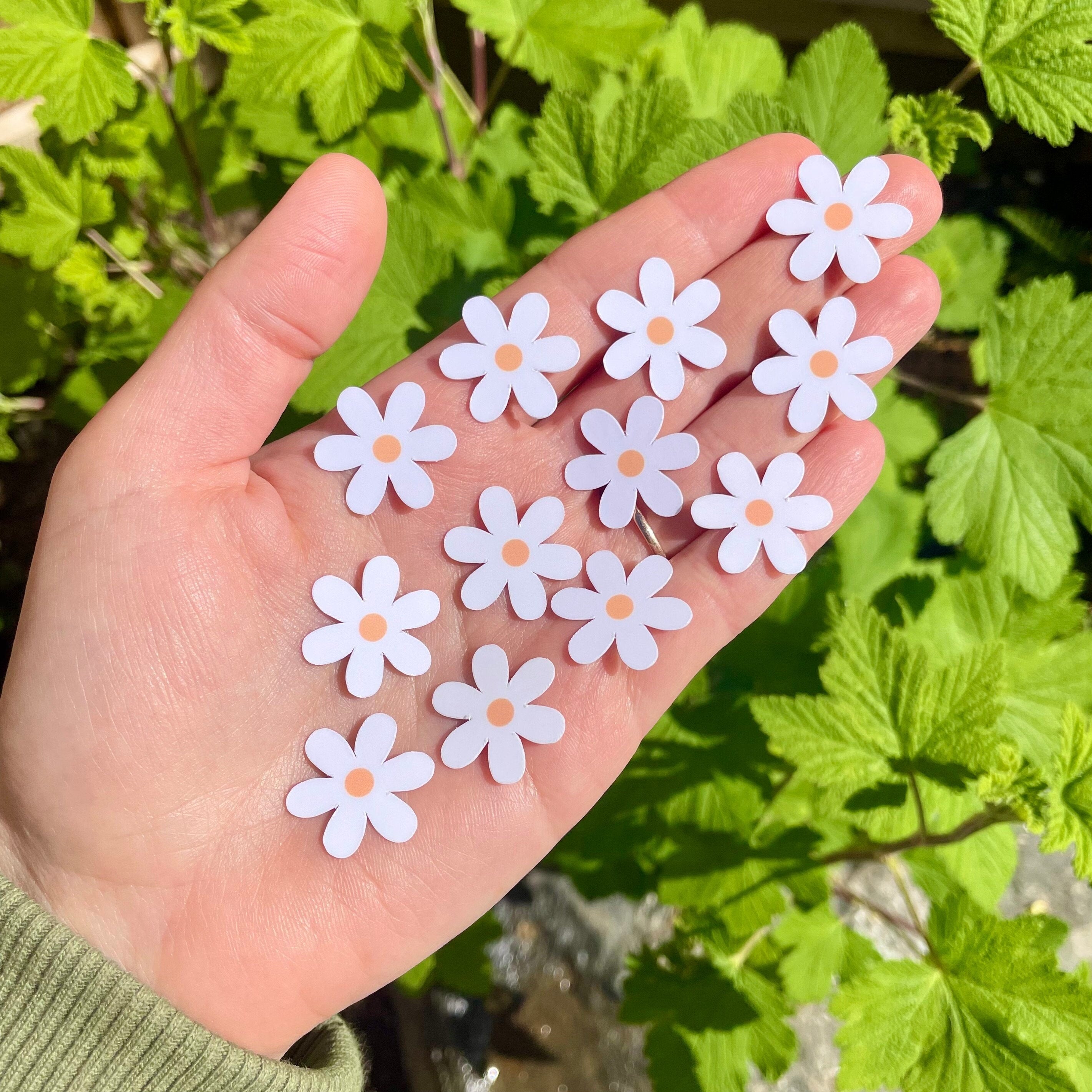 Mini White Daisy Stickers