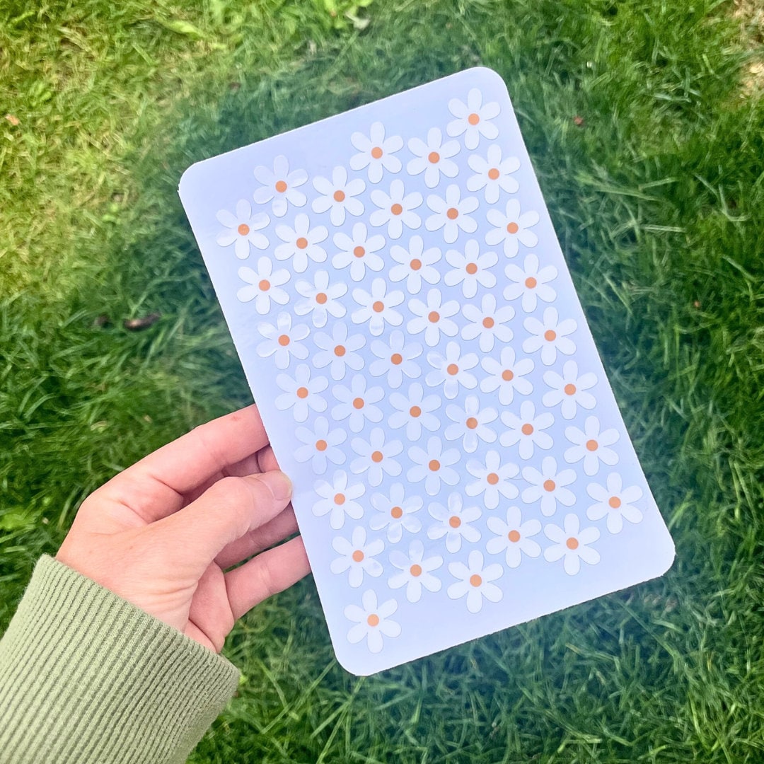 Mini White Daisy Stickers