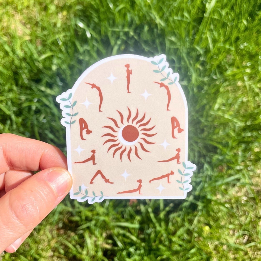 Celestial Sun Salutation Sticker