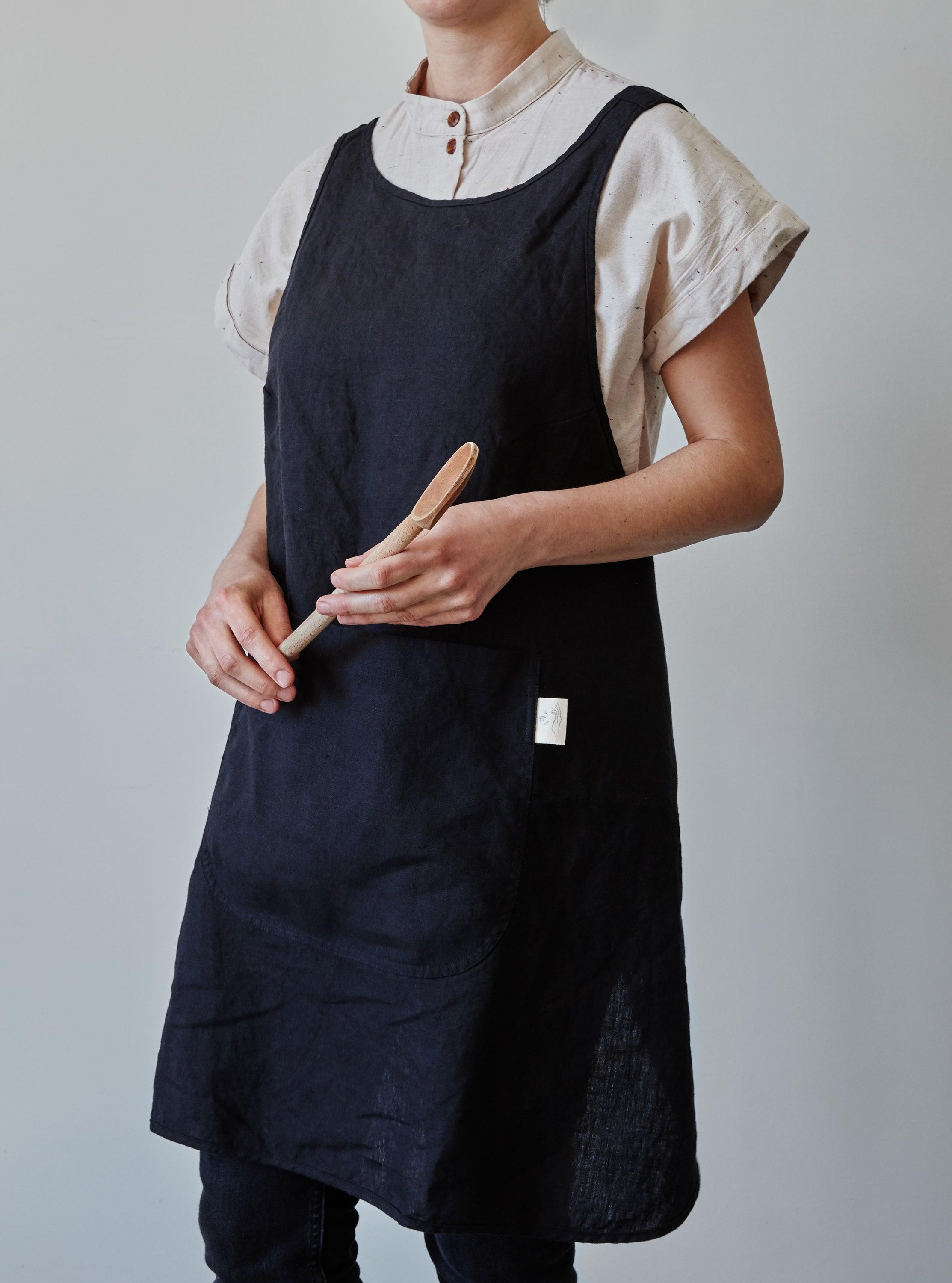 Linen Apron - Black