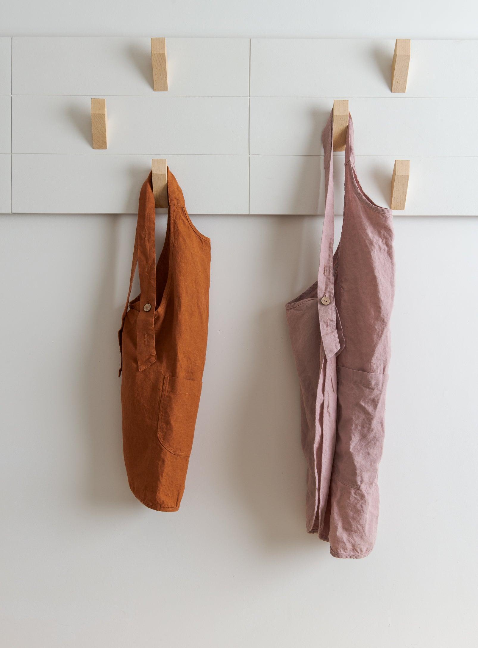 Linen Apron - Dusty pink